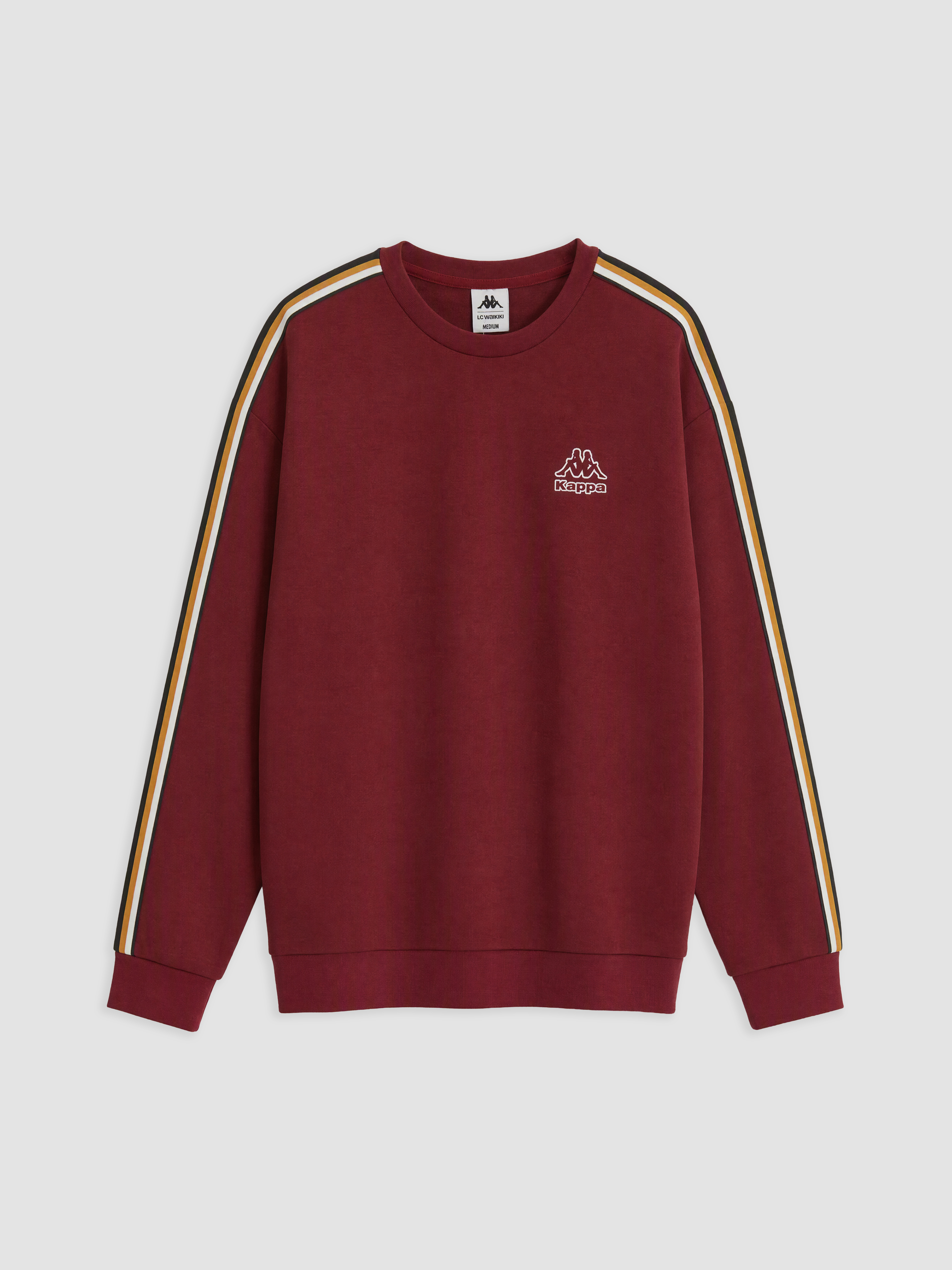 Kappa LC WAIKIKI Bisiklet Yaka Baskılı Erkek Sweatshirt görsel 7