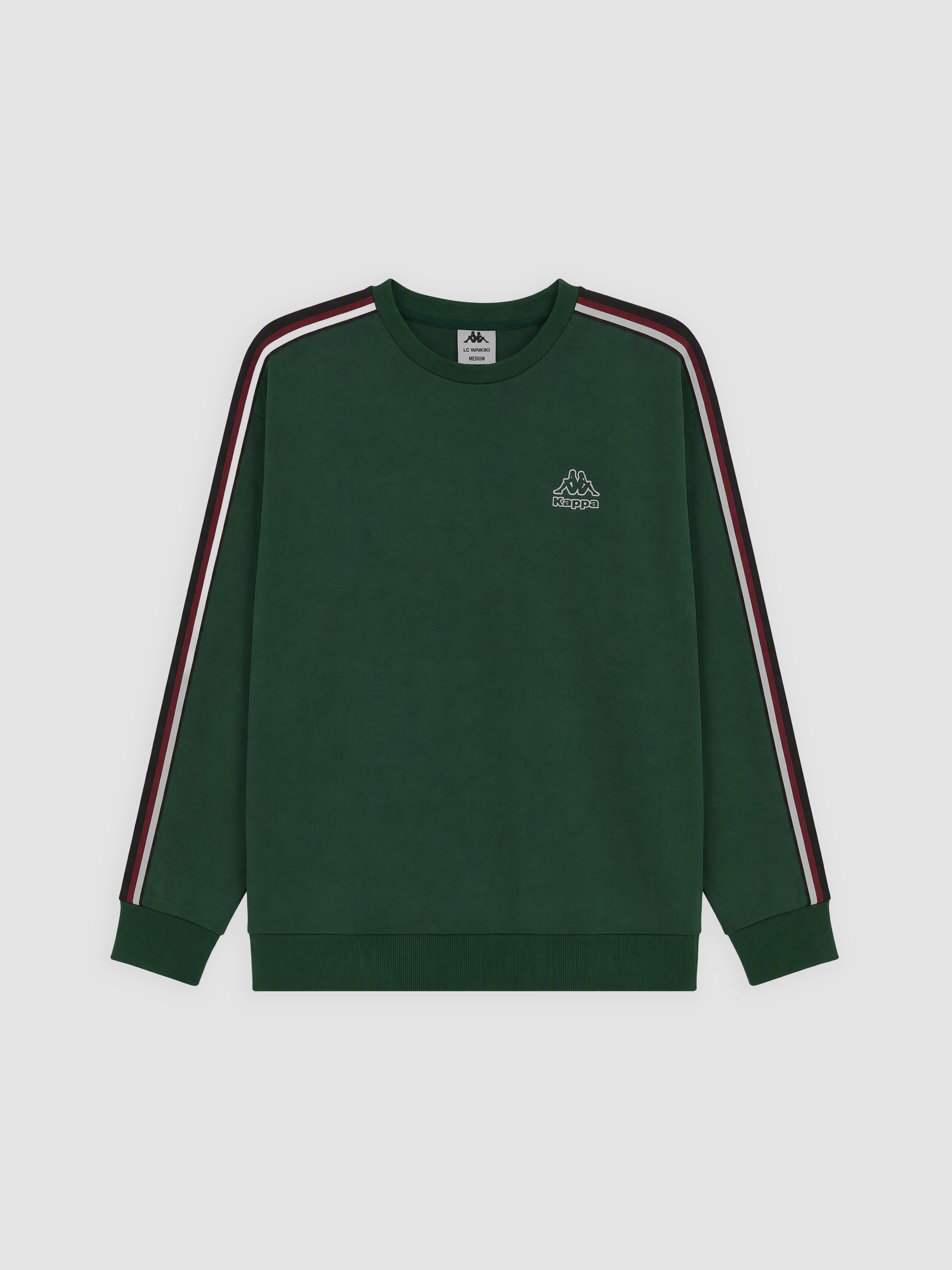 Kappa LC WAIKIKI Bisiklet Yaka Baskılı Erkek Sweatshirt görsel 6