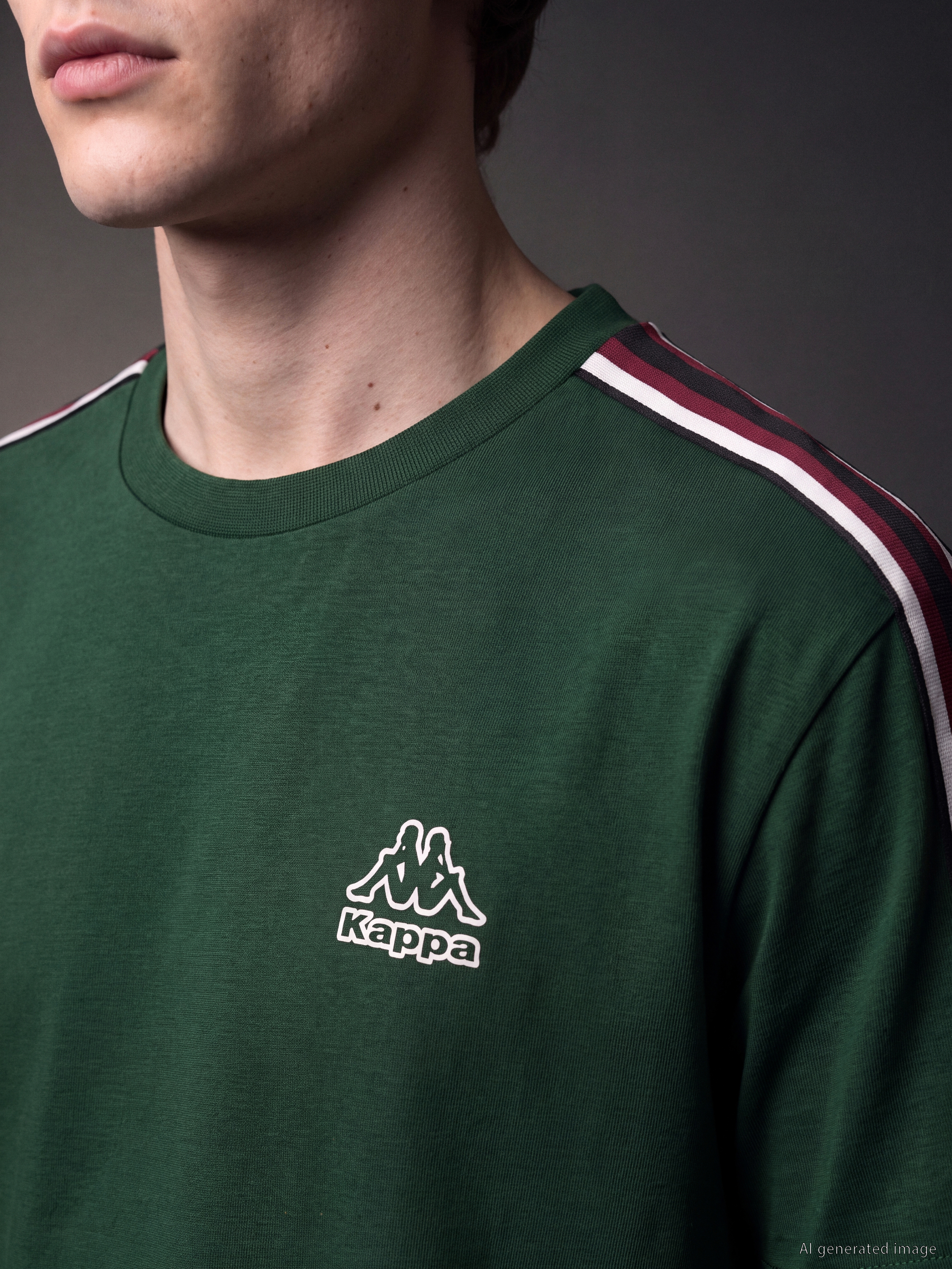 Kappa LC WAIKIKI Bisiklet Yaka Baskılı Erkek Sweatshirt görsel 4