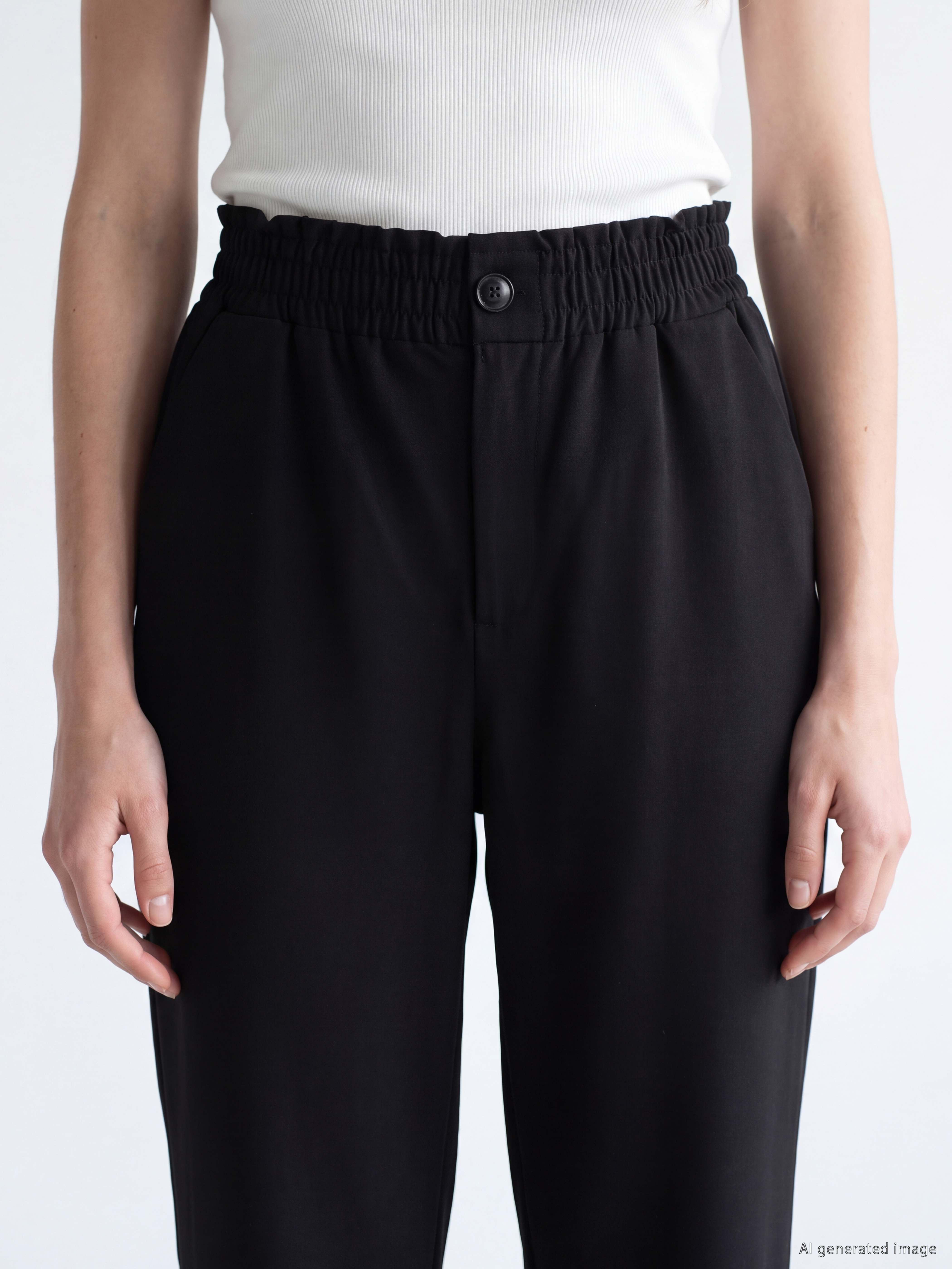 LCW Modest Beli Lastikli Kadın Pantolon görsel 3