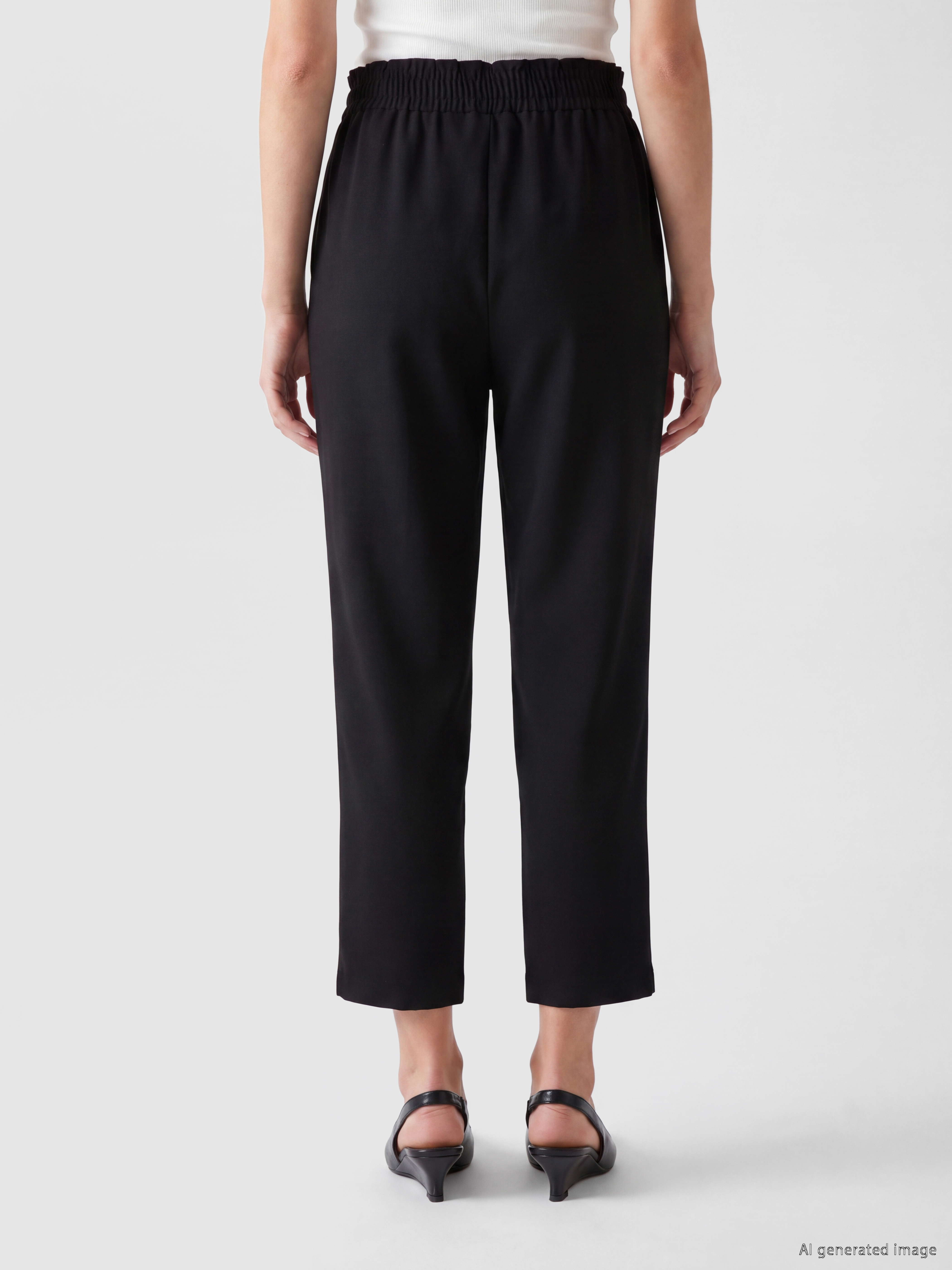 LCW Modest Beli Lastikli Kadın Pantolon görsel 4