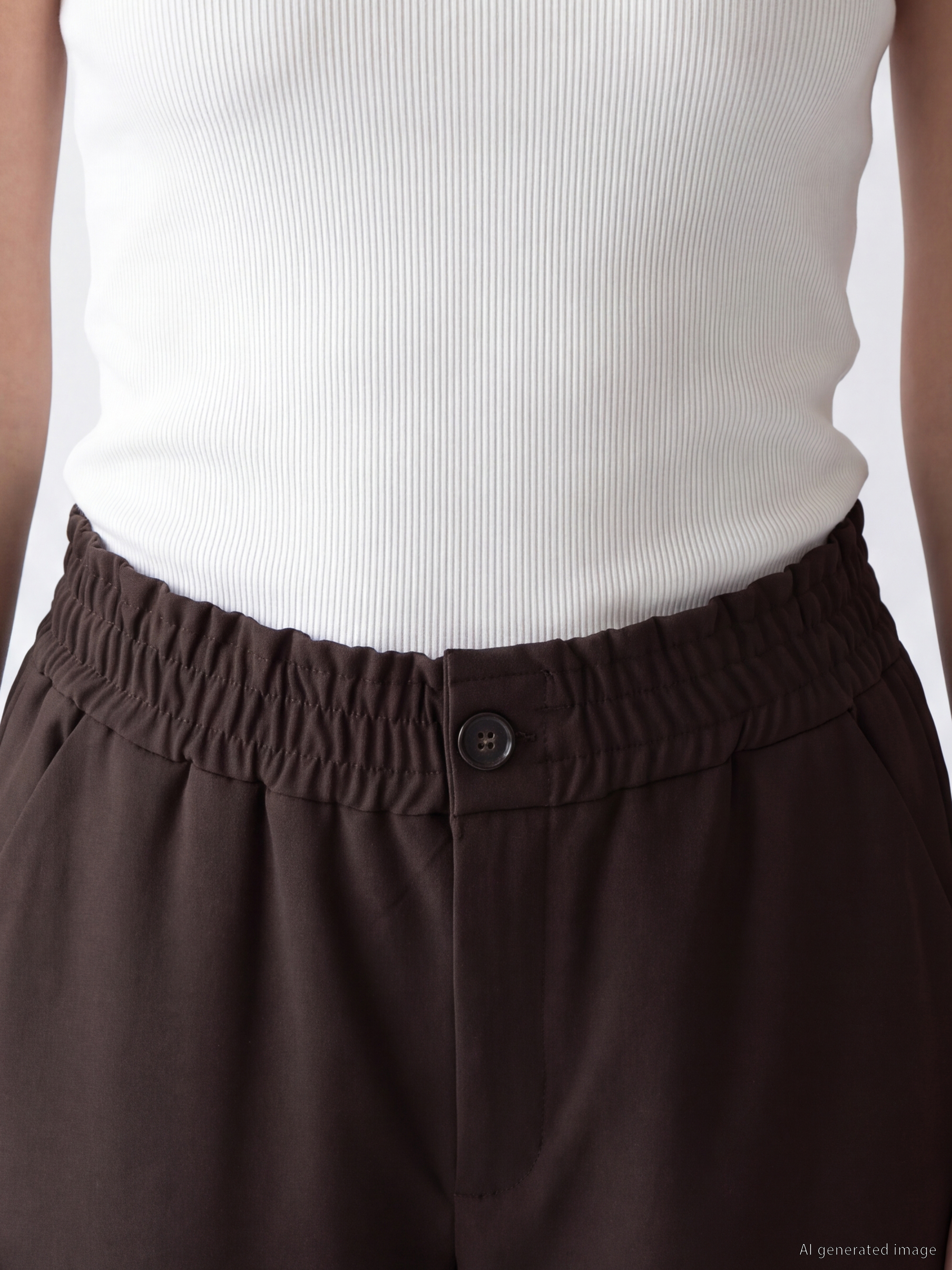 LCW Modest Beli Lastikli Kadın Pantolon görsel 3