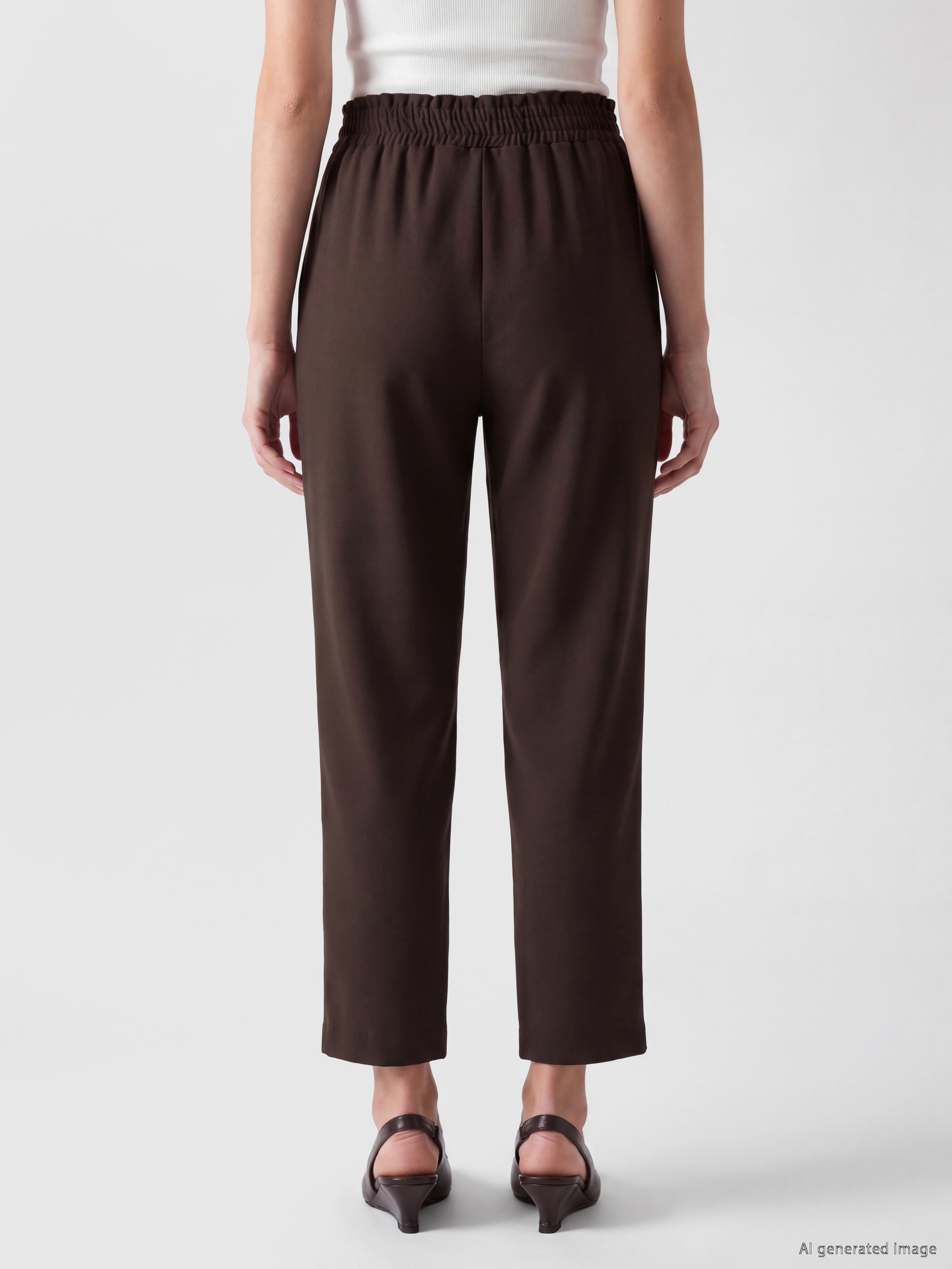 LCW Modest Beli Lastikli Kadın Pantolon görsel 4