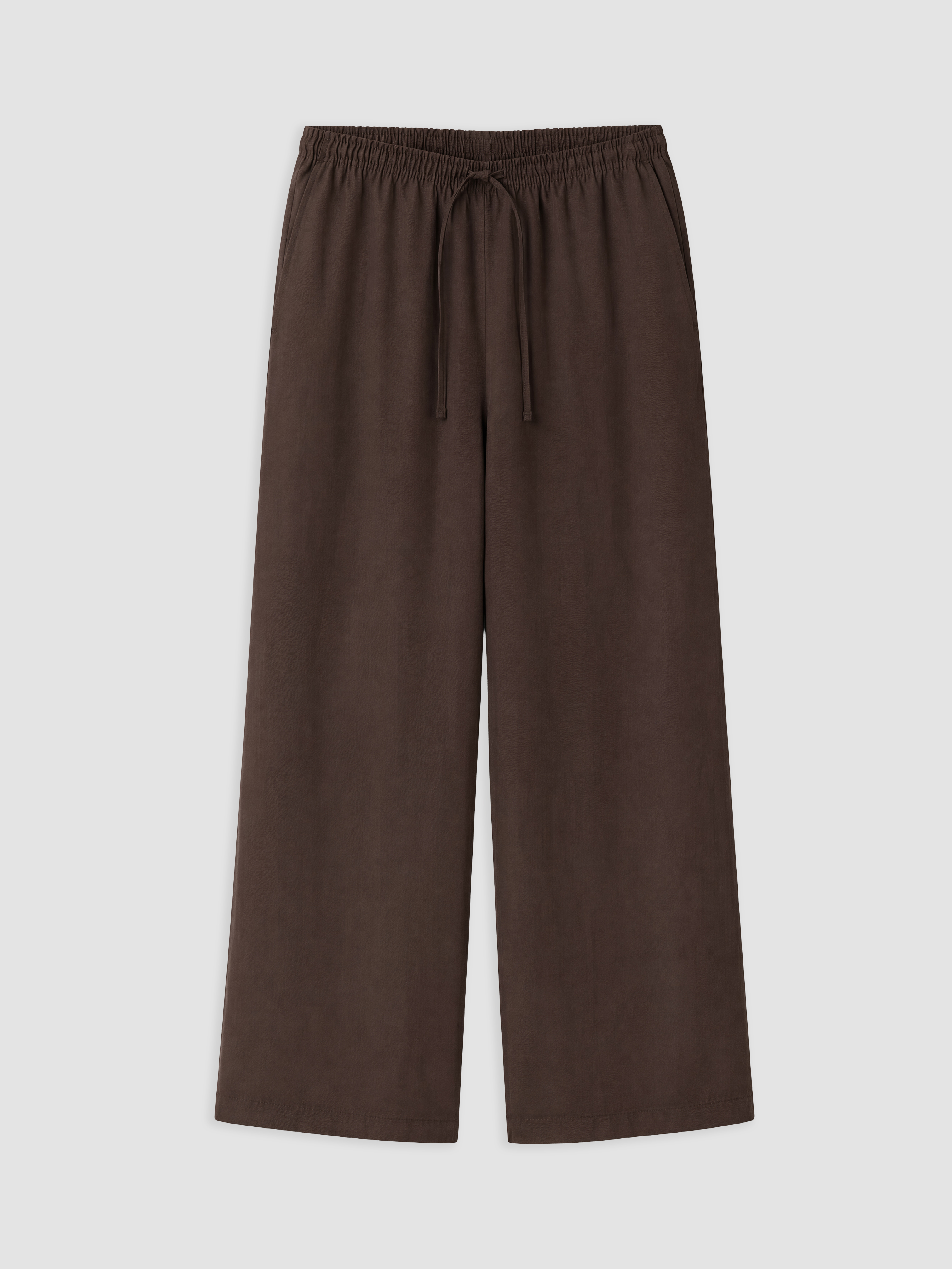 LCWAIKIKI Classic Beli Lastikli Geniş Paça Kadın Pantolon görsel 5