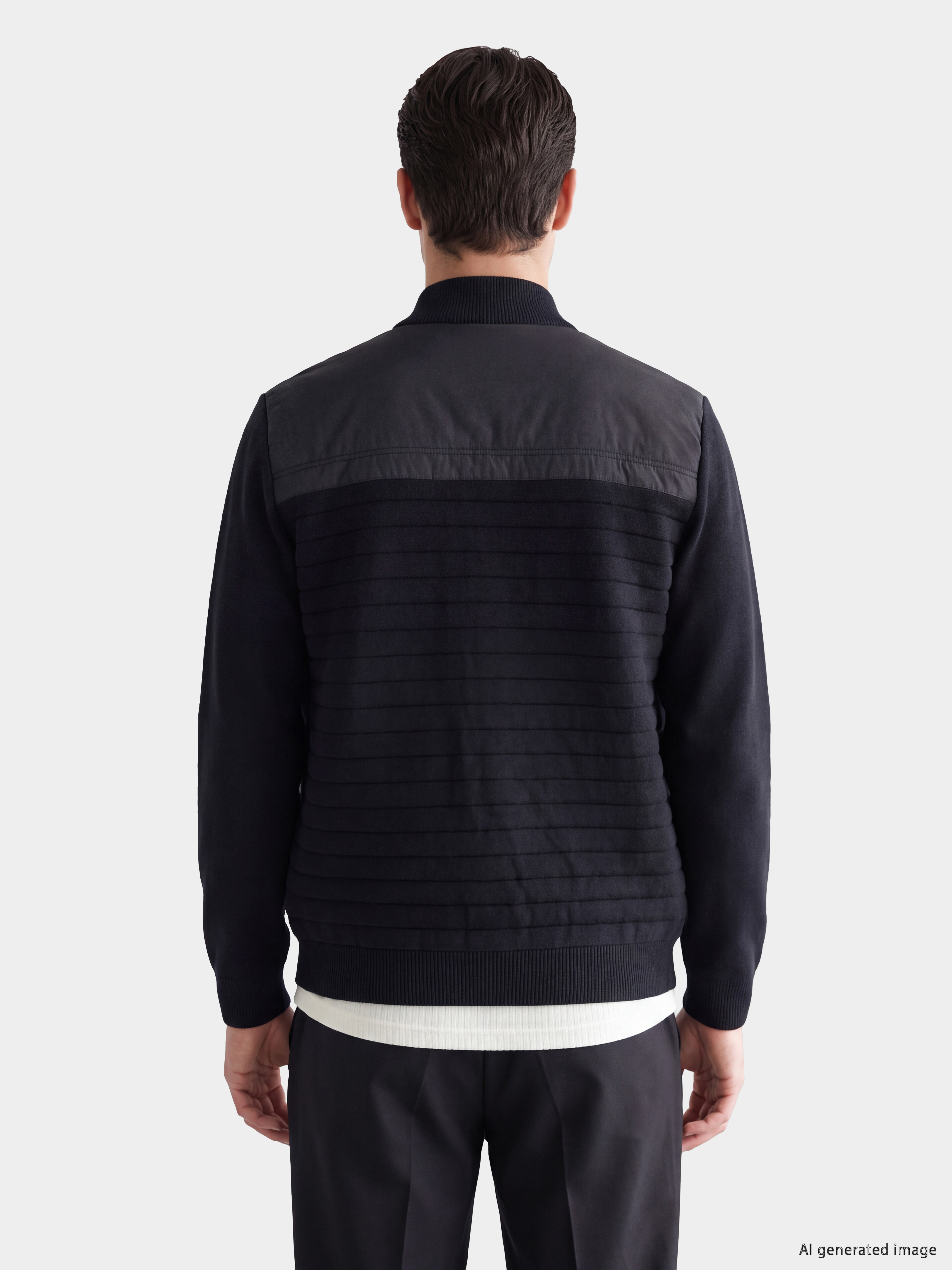 LCWAIKIKI Classic Regular Fit Dik Yaka Erkek Triko Hırka görsel 3