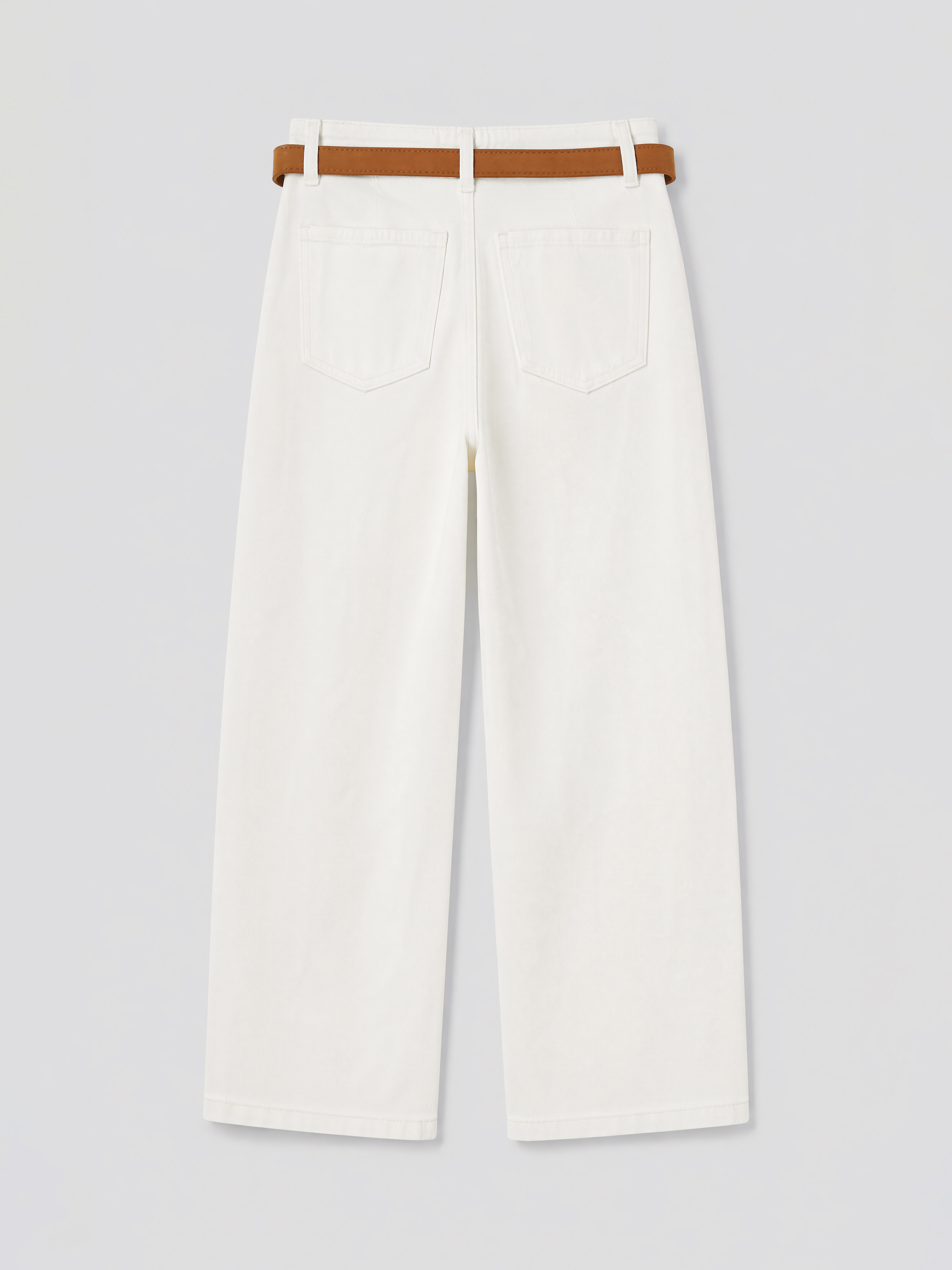 LCW Jeans Beli Kemerli Culotte Fit Kadın Jean Pantolon görsel 3