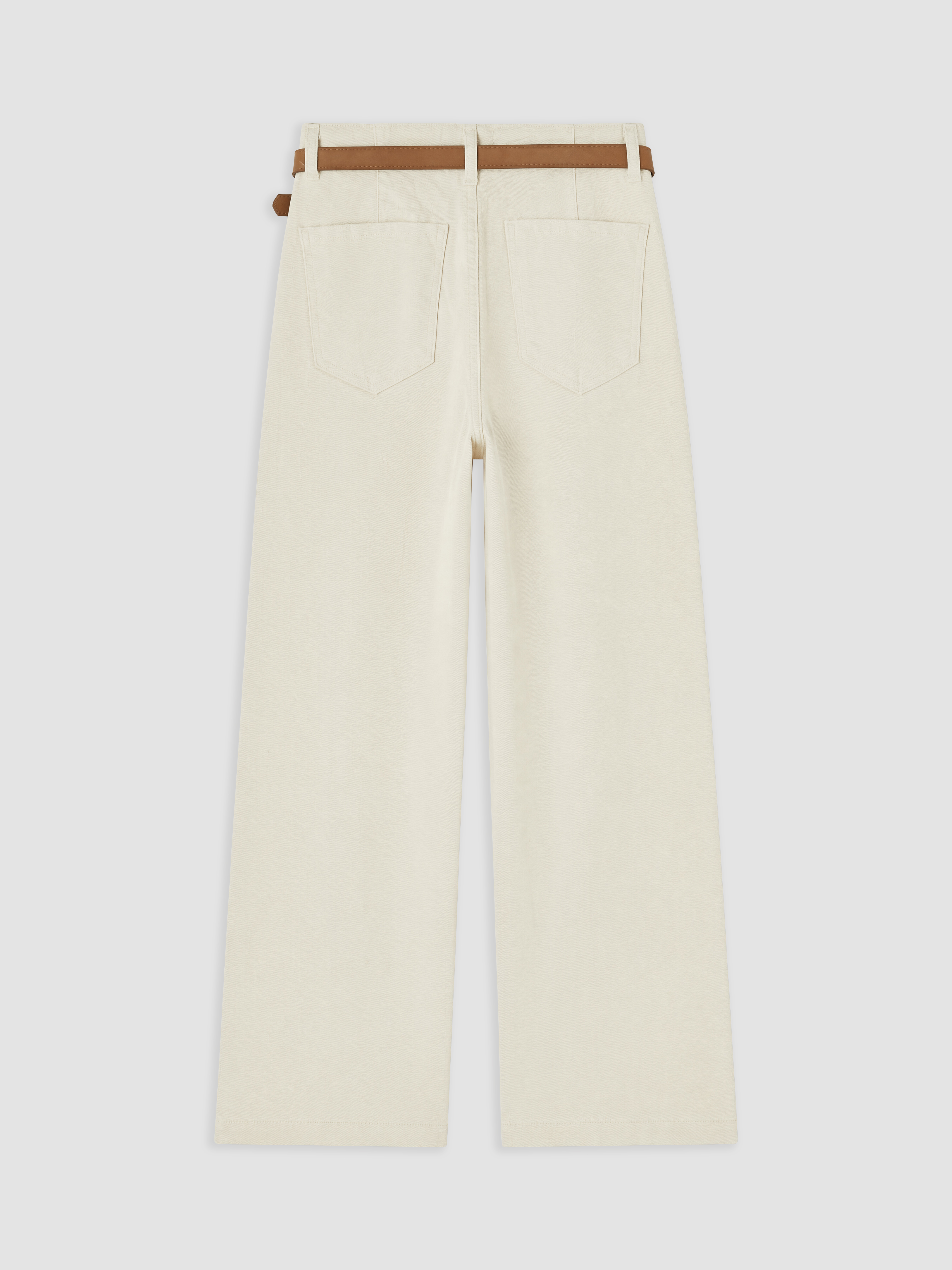 LCW Jeans Beli Kemerli Culotte Fit Kadın Jean Pantolon görsel 6