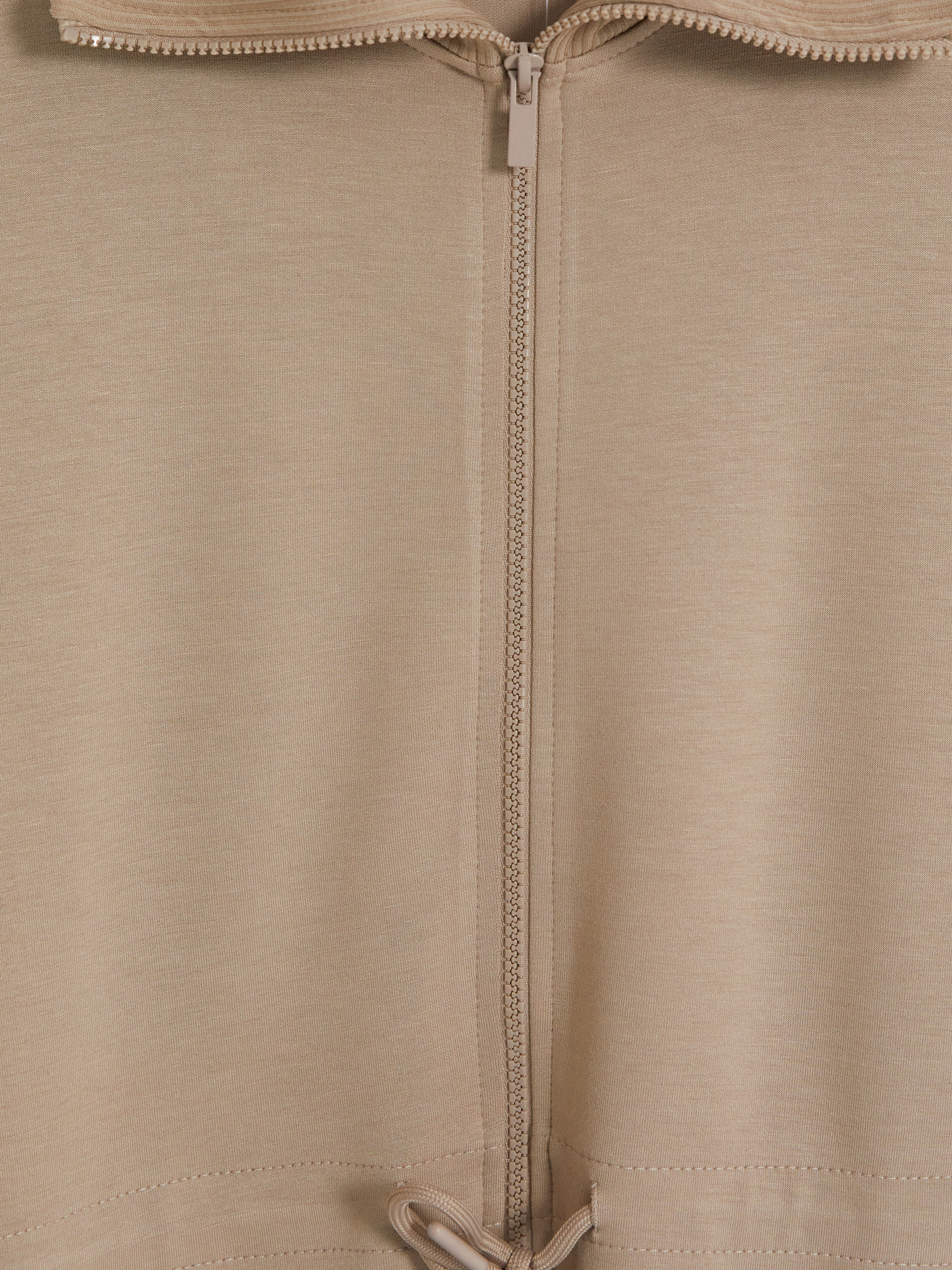 LCW Modest Soft Touch Kadın Fermuarlı Sweatshirt görsel 3