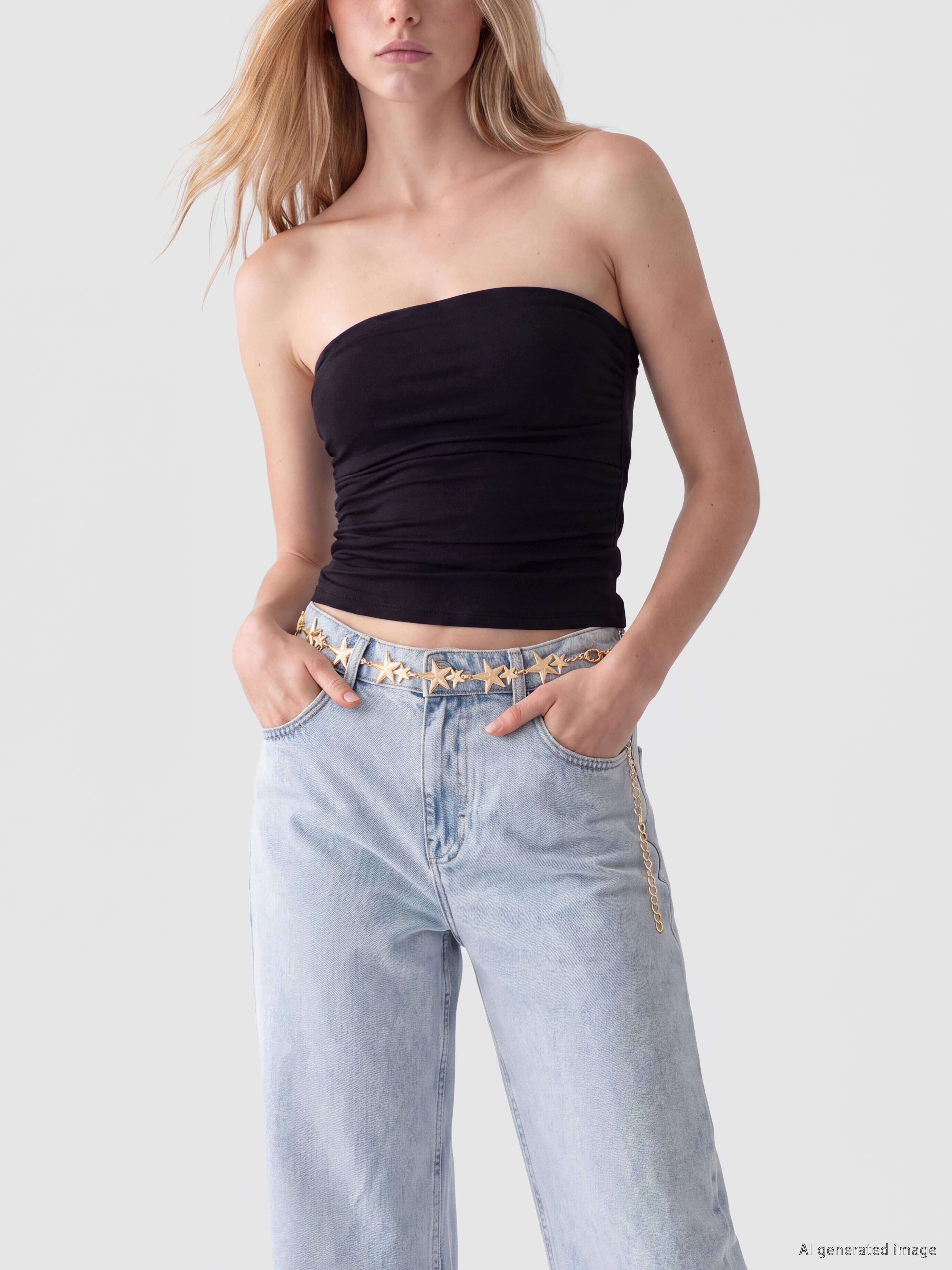 LCW ACCESSORIES Yıldız Detaylı Kadın Zincir Kemer