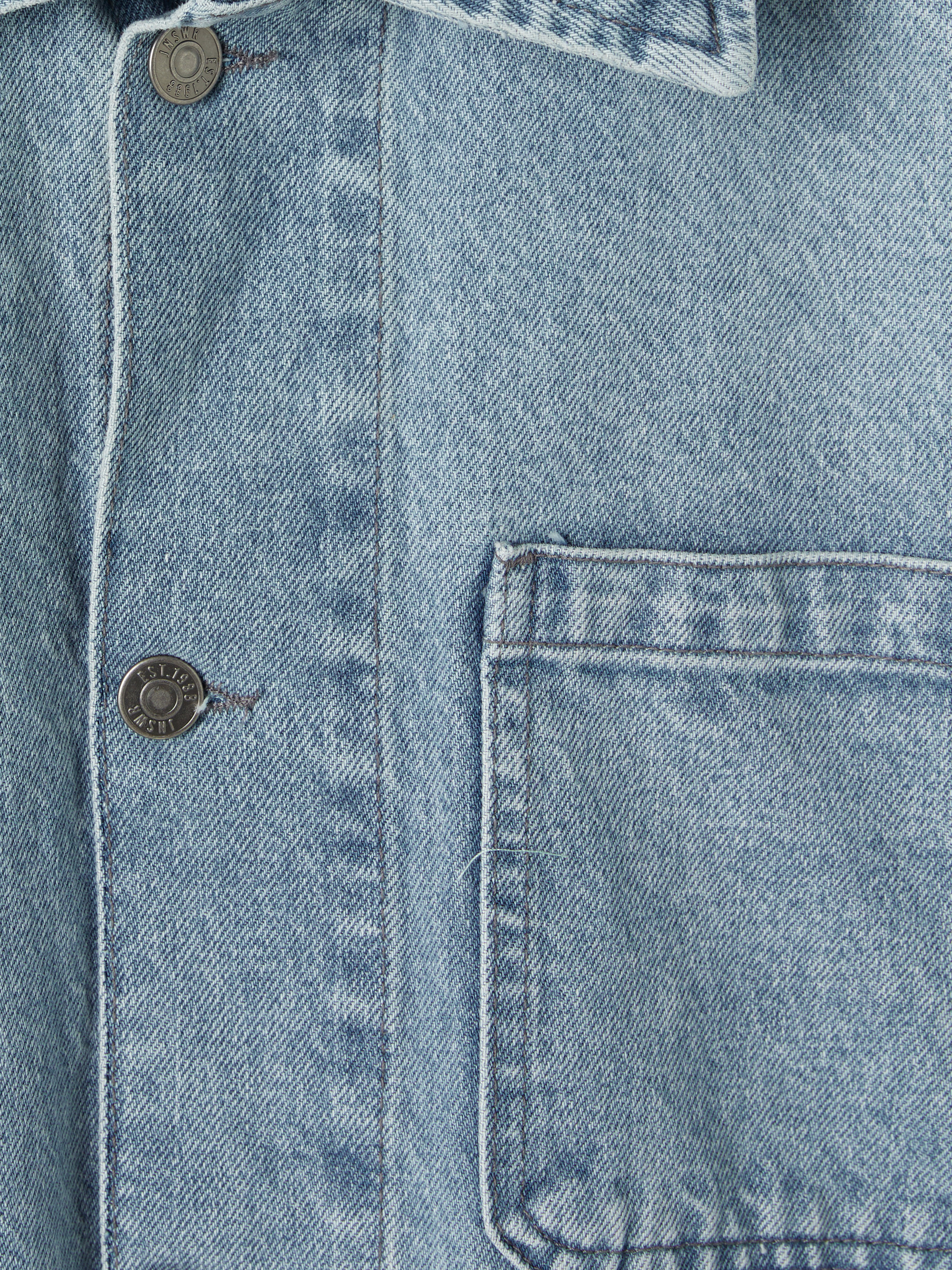 LCW Jeans Loose Fit Erkek Jean Ceket görsel 7