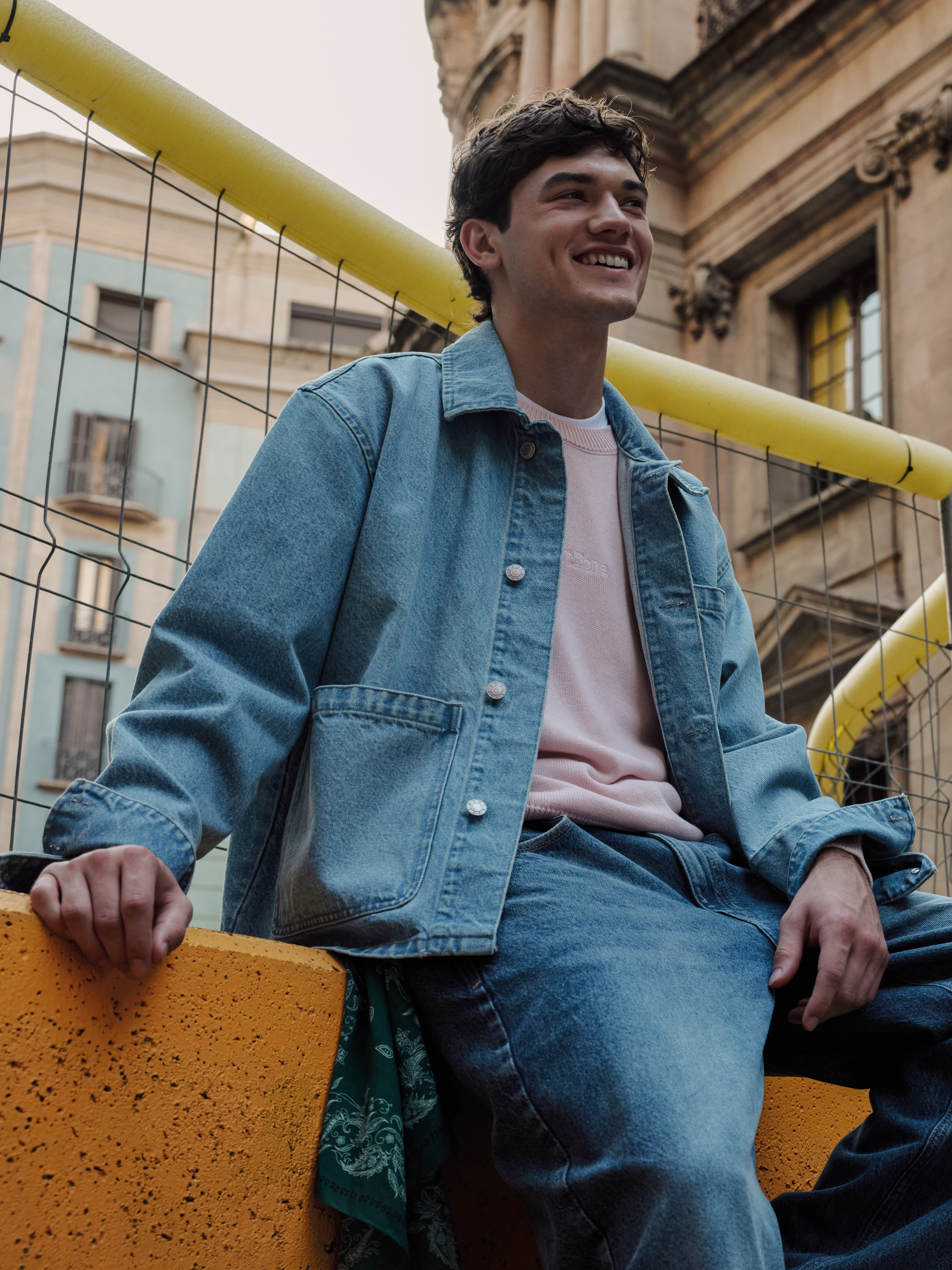 LCW Jeans Loose Fit Erkek Jean Ceket görsel 2