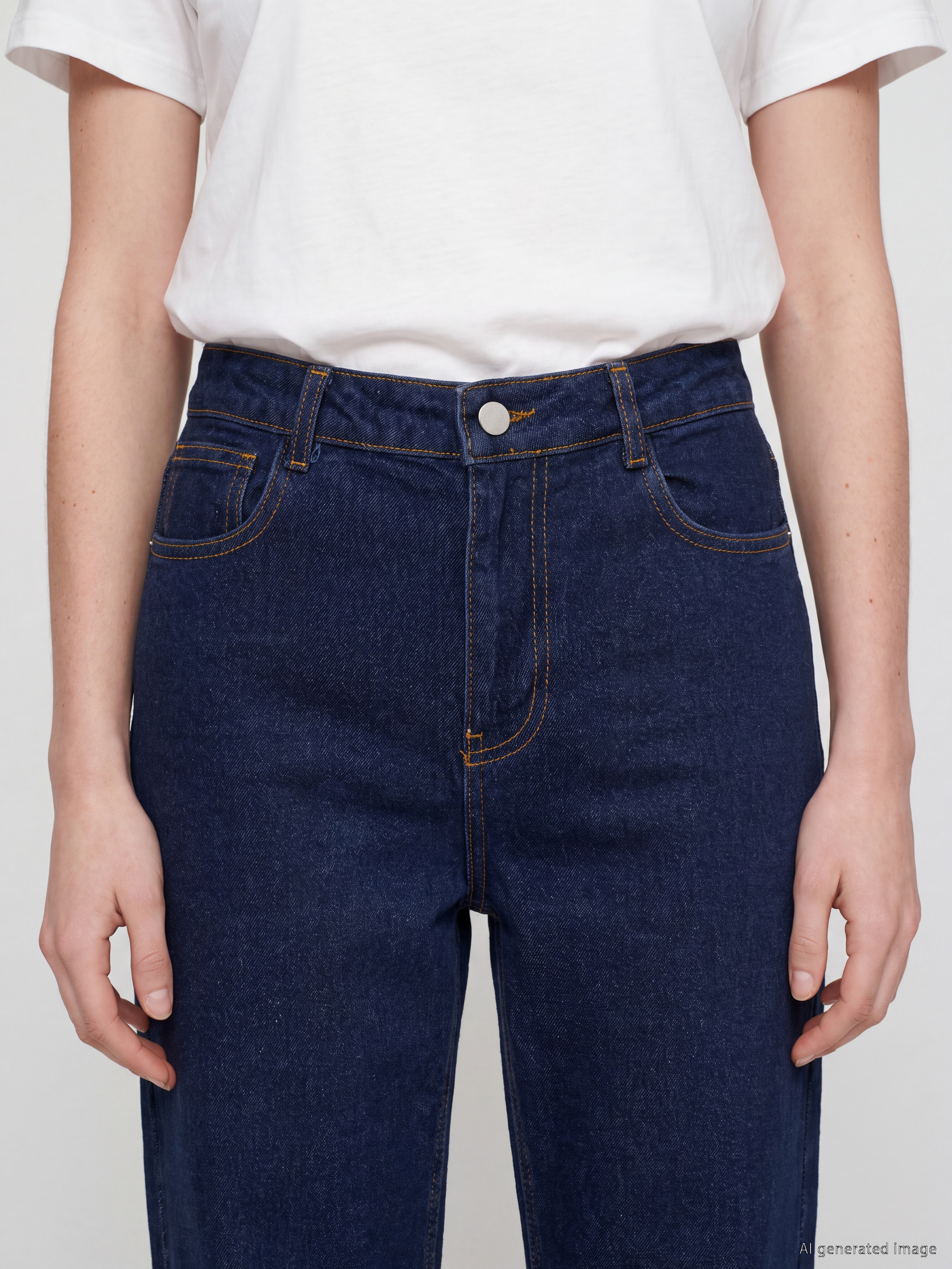 LCW Comfort Wideleg Kadın Jean Pantolon görsel 3
