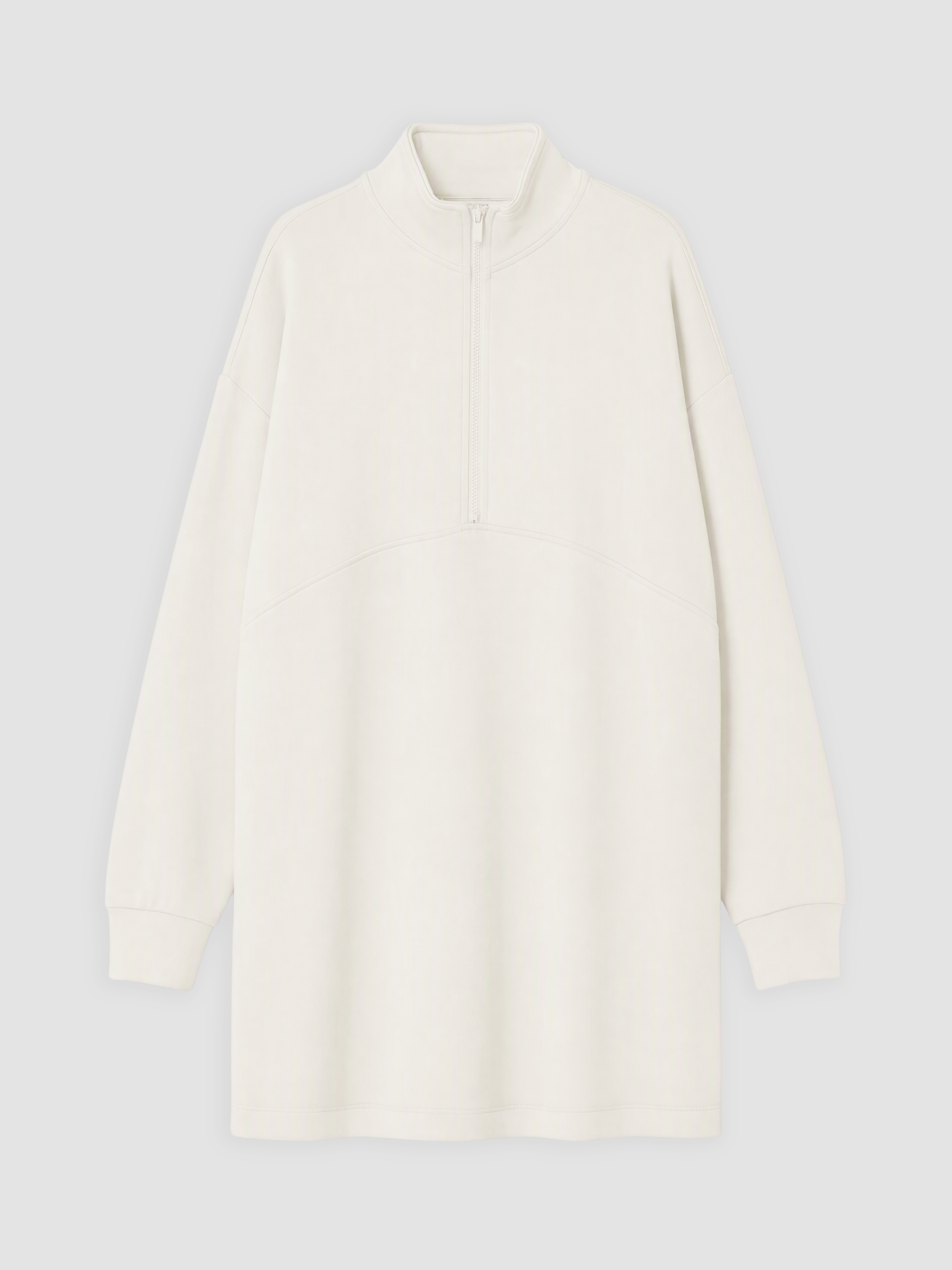 LCW Modest Dik Yaka Soft Touch Kadın Sweatshirt Tunik görsel 5