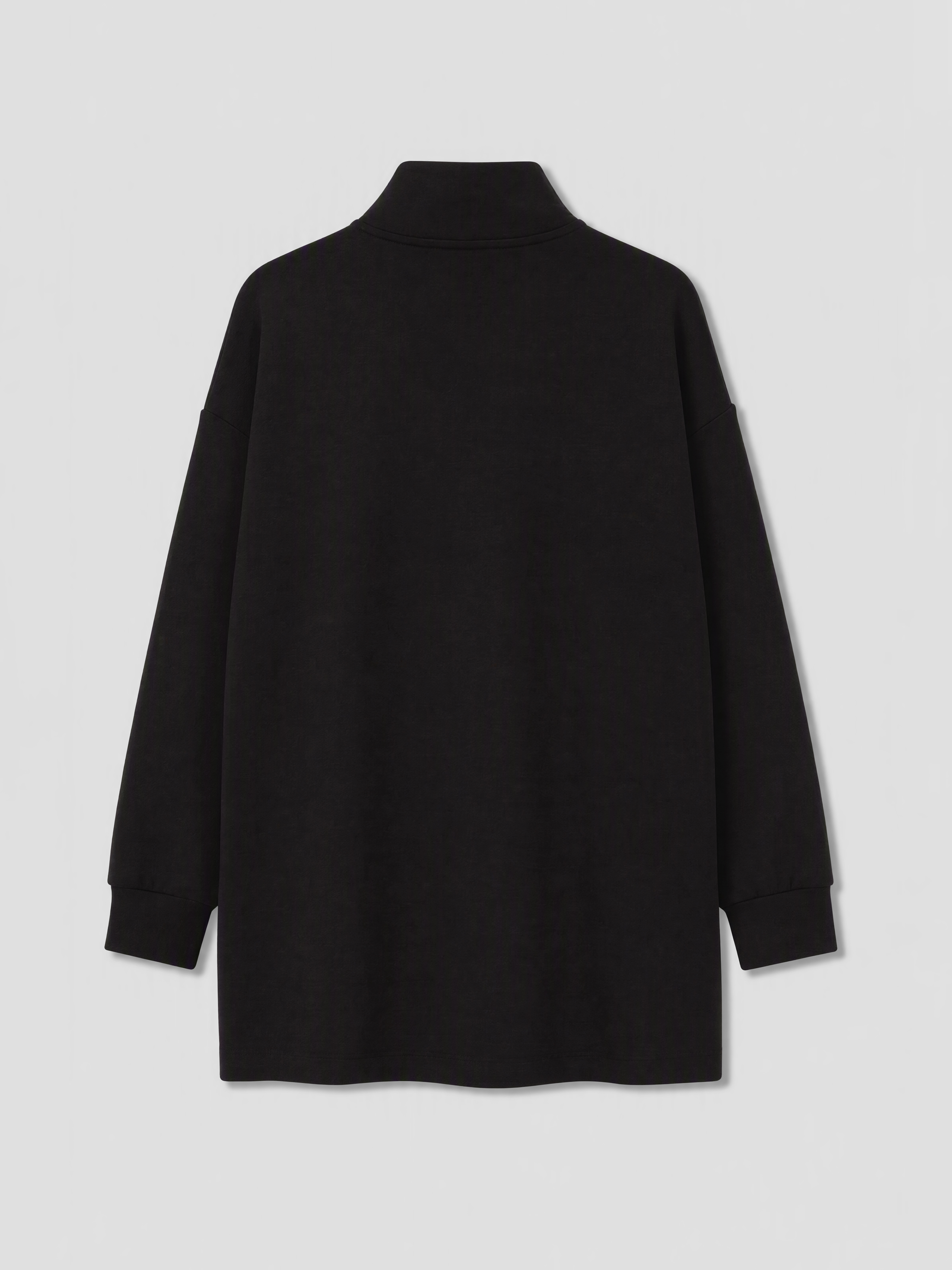 LCW Modest Dik Yaka Soft Touch Kadın Sweatshirt Tunik görsel 6