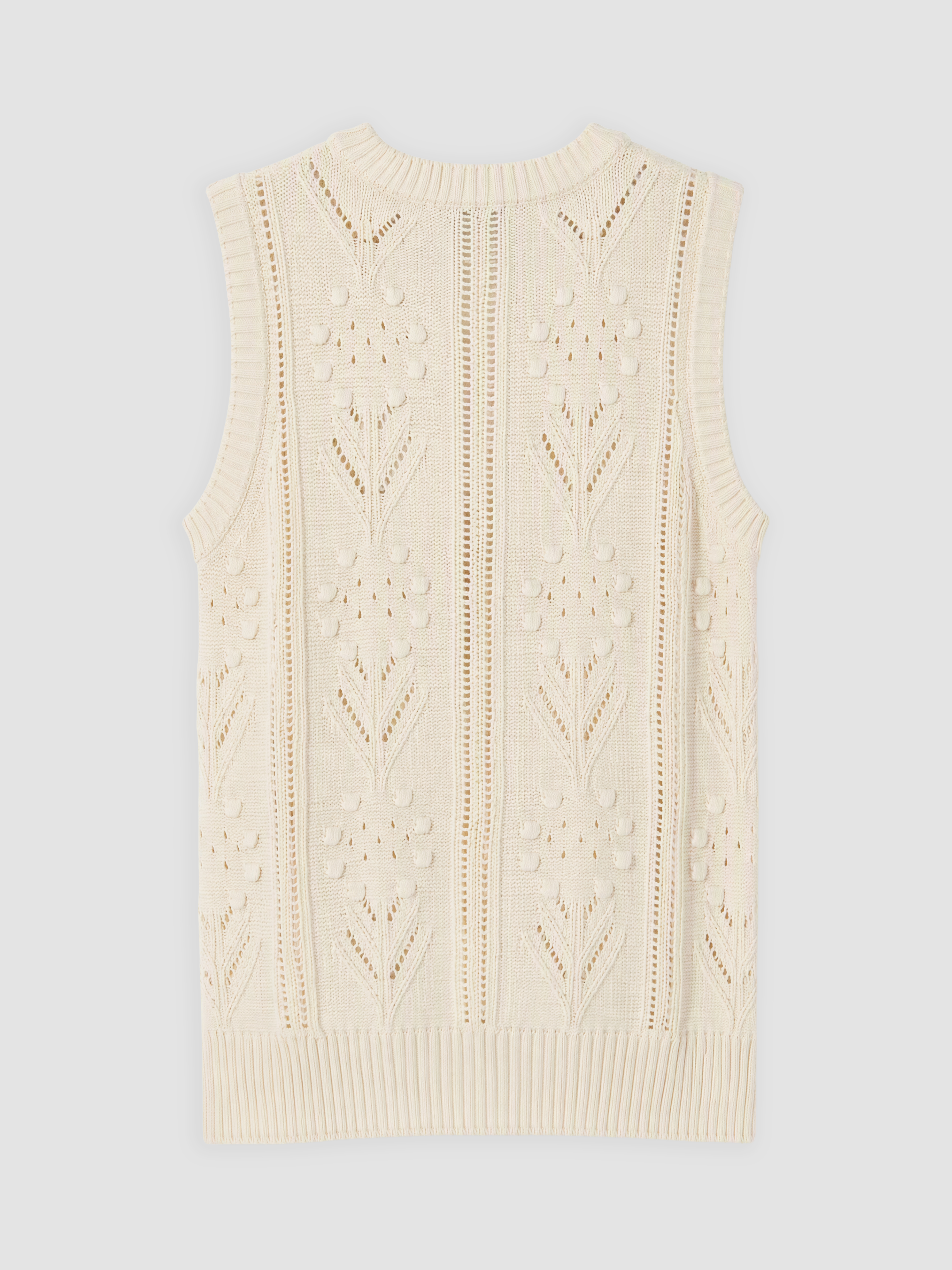 LCW Comfort Bisiklet Yaka Ajurlu Kadın Triko Süveter görsel 6