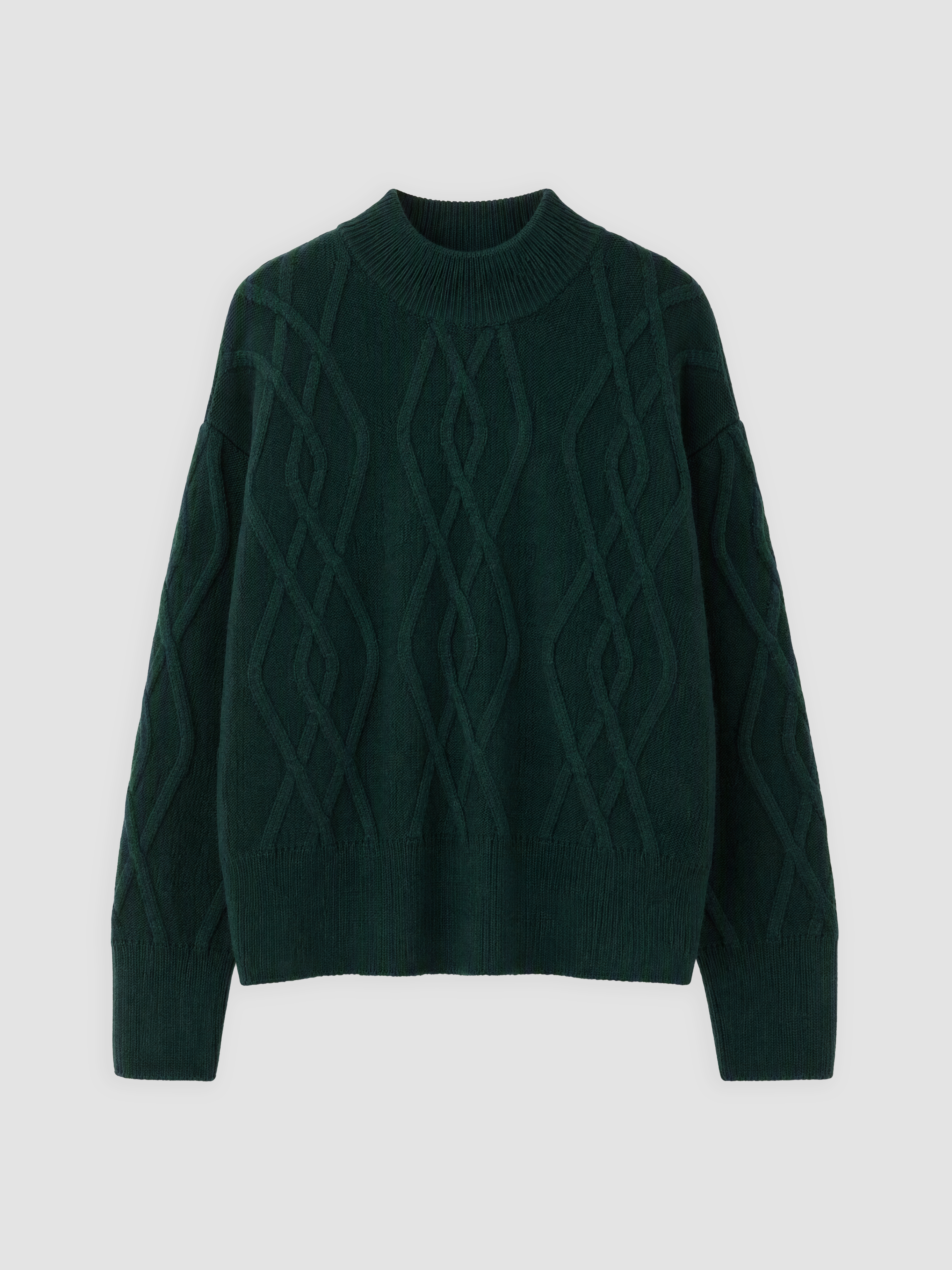 LCW EVERYDAY Baklava Desenli Oversize Kadın Triko Kazak