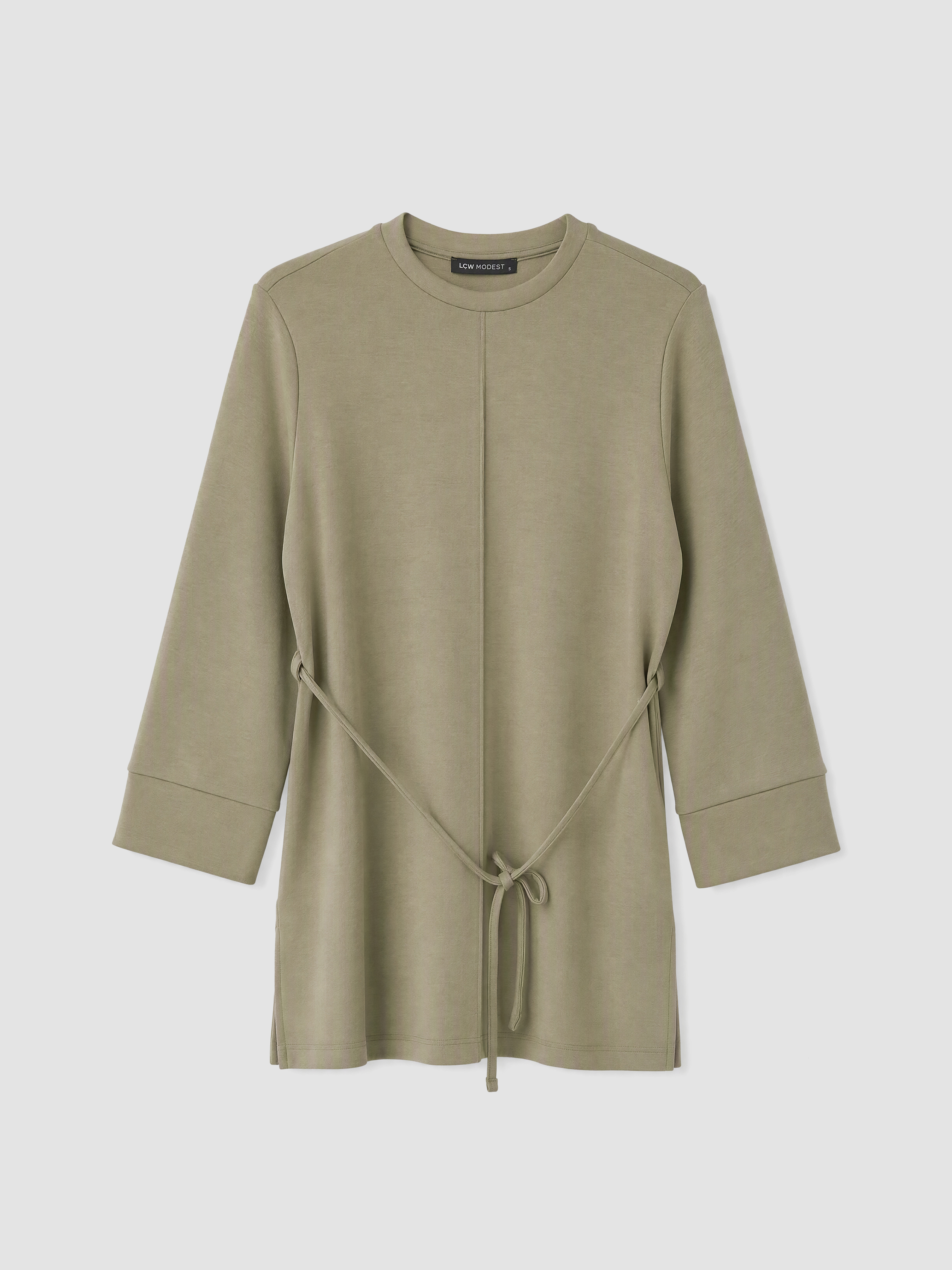 LCW Modest Soft Touch Kadın Sweatshirt Tunik görsel 5