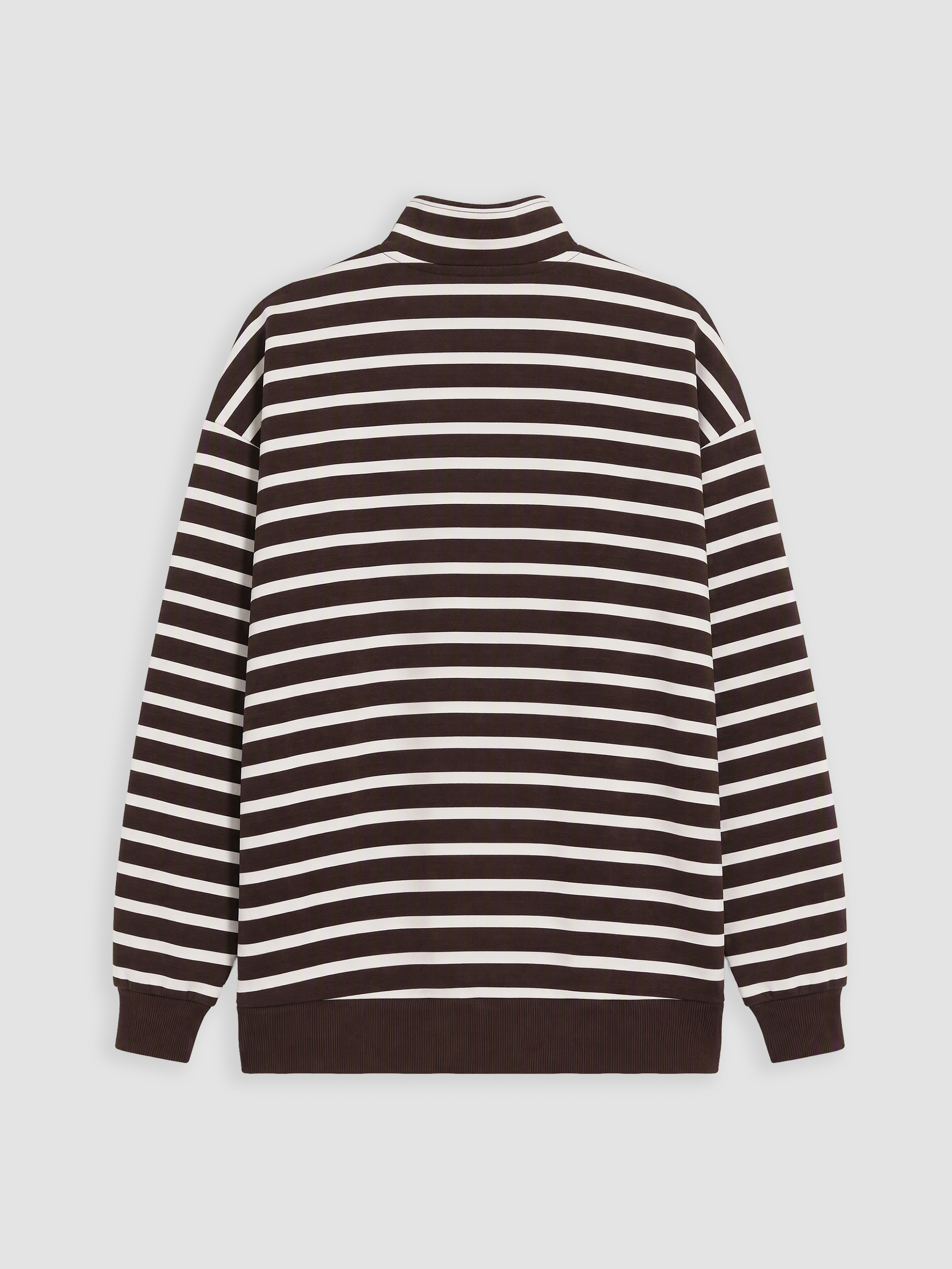 LCW Modest Çİzgili Kadın Kalın Sweatshirt Tunik görsel 3