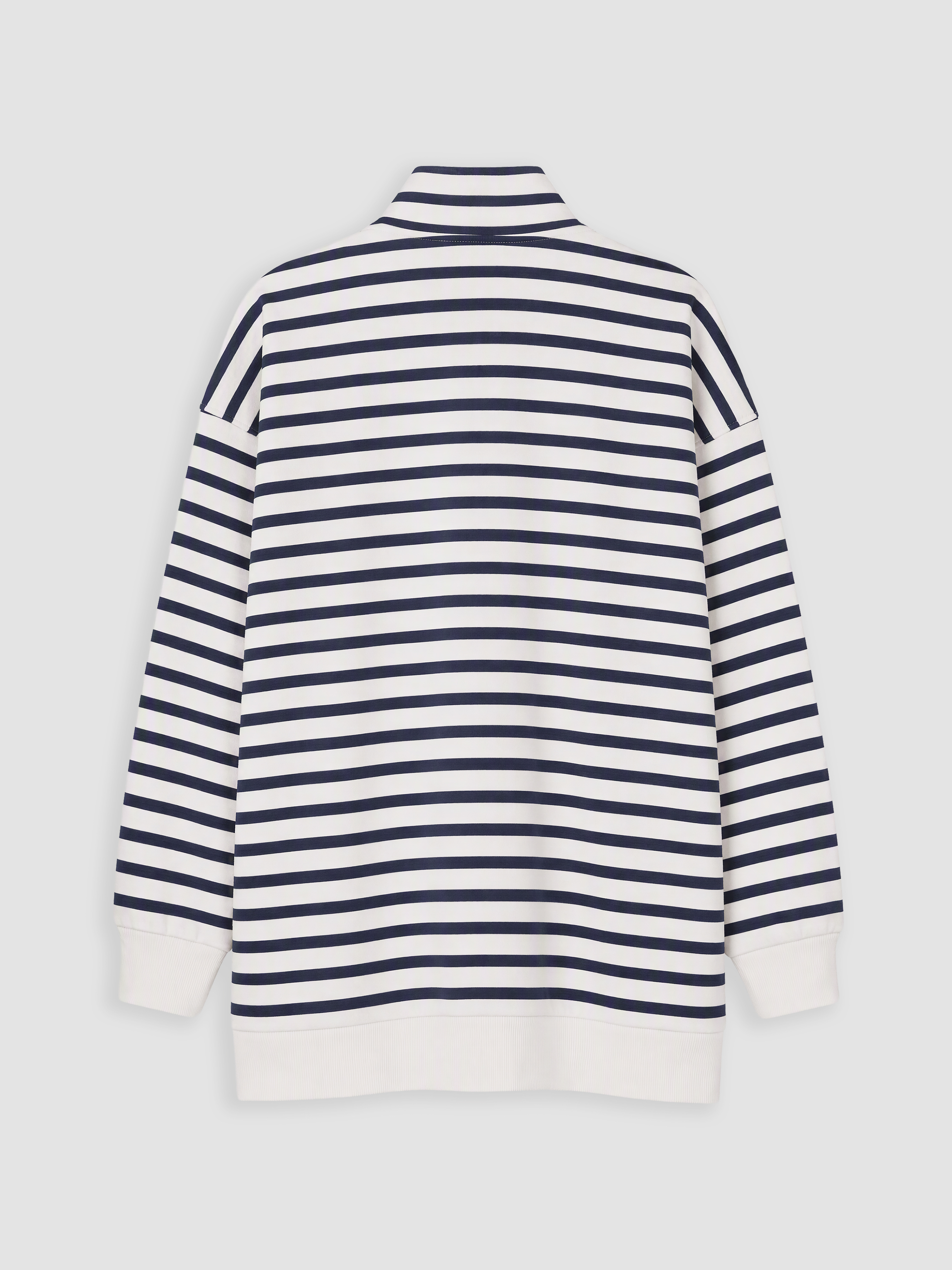 LCW Modest Çİzgili Kadın Kalın Sweatshirt Tunik görsel 3