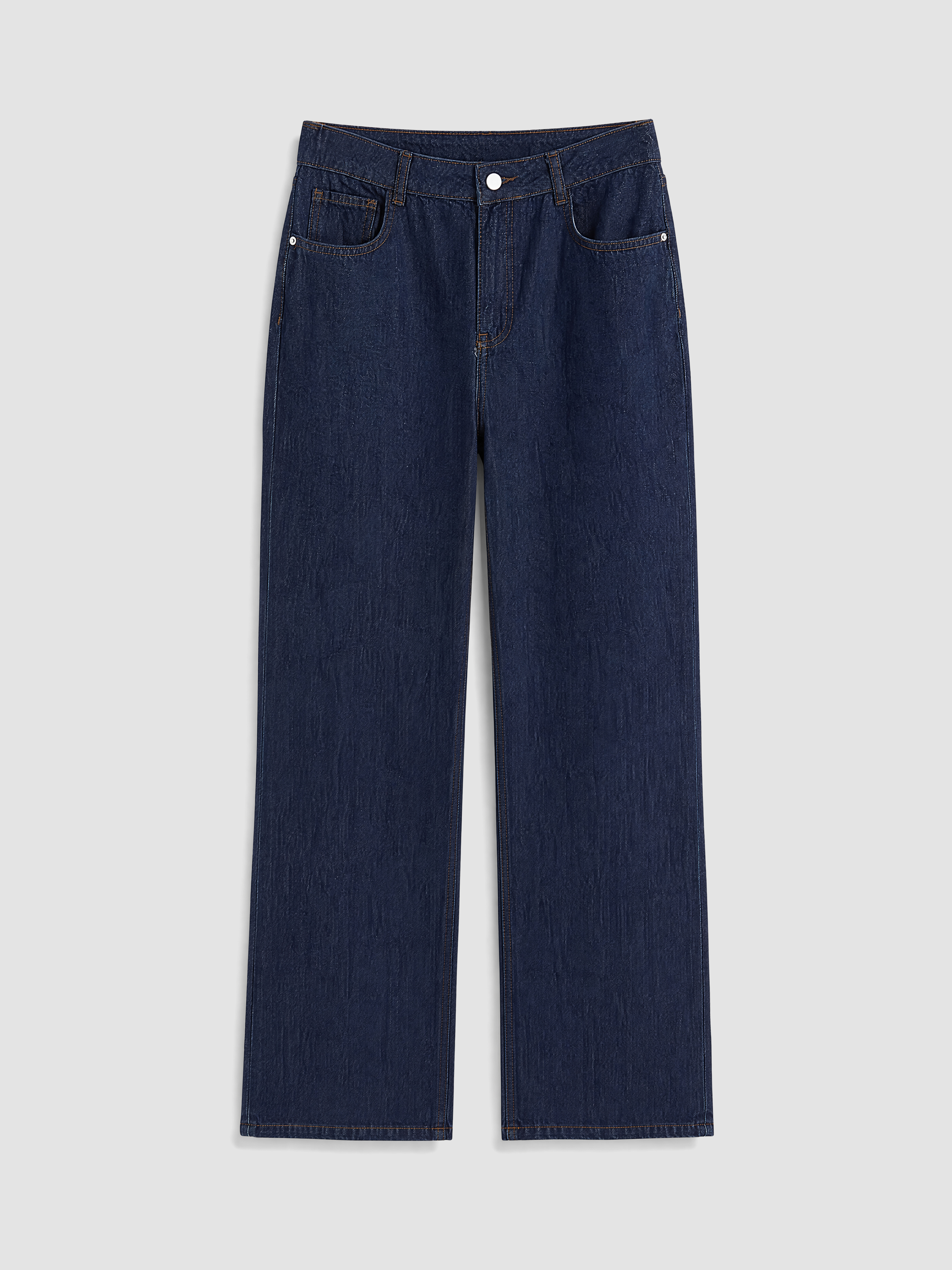 LCW Modest Wideleg Kadın Jean Pantolon görsel 5