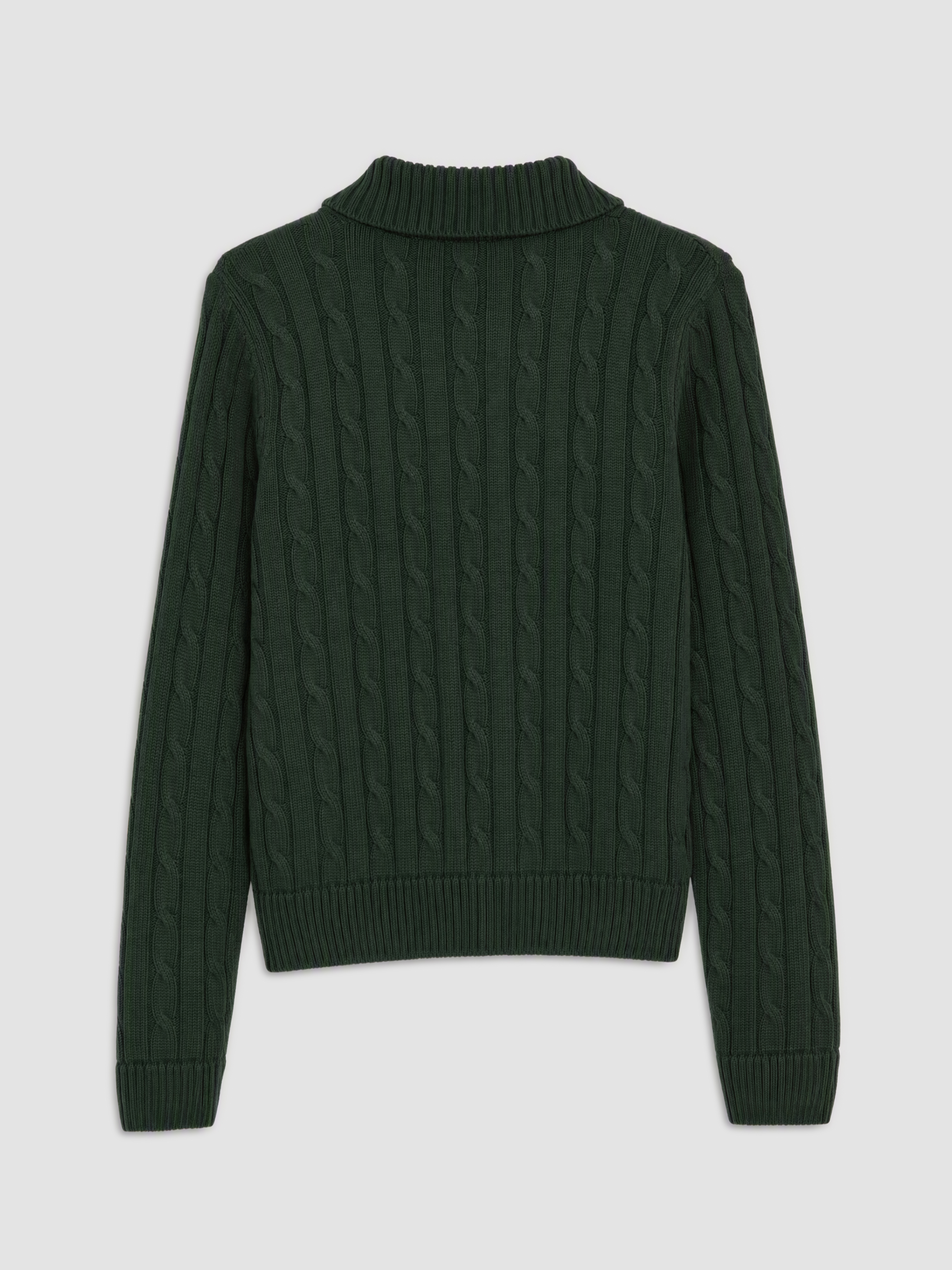 LCW Modest Polo Yaka Desenli Kadın Triko Kazak görsel 6
