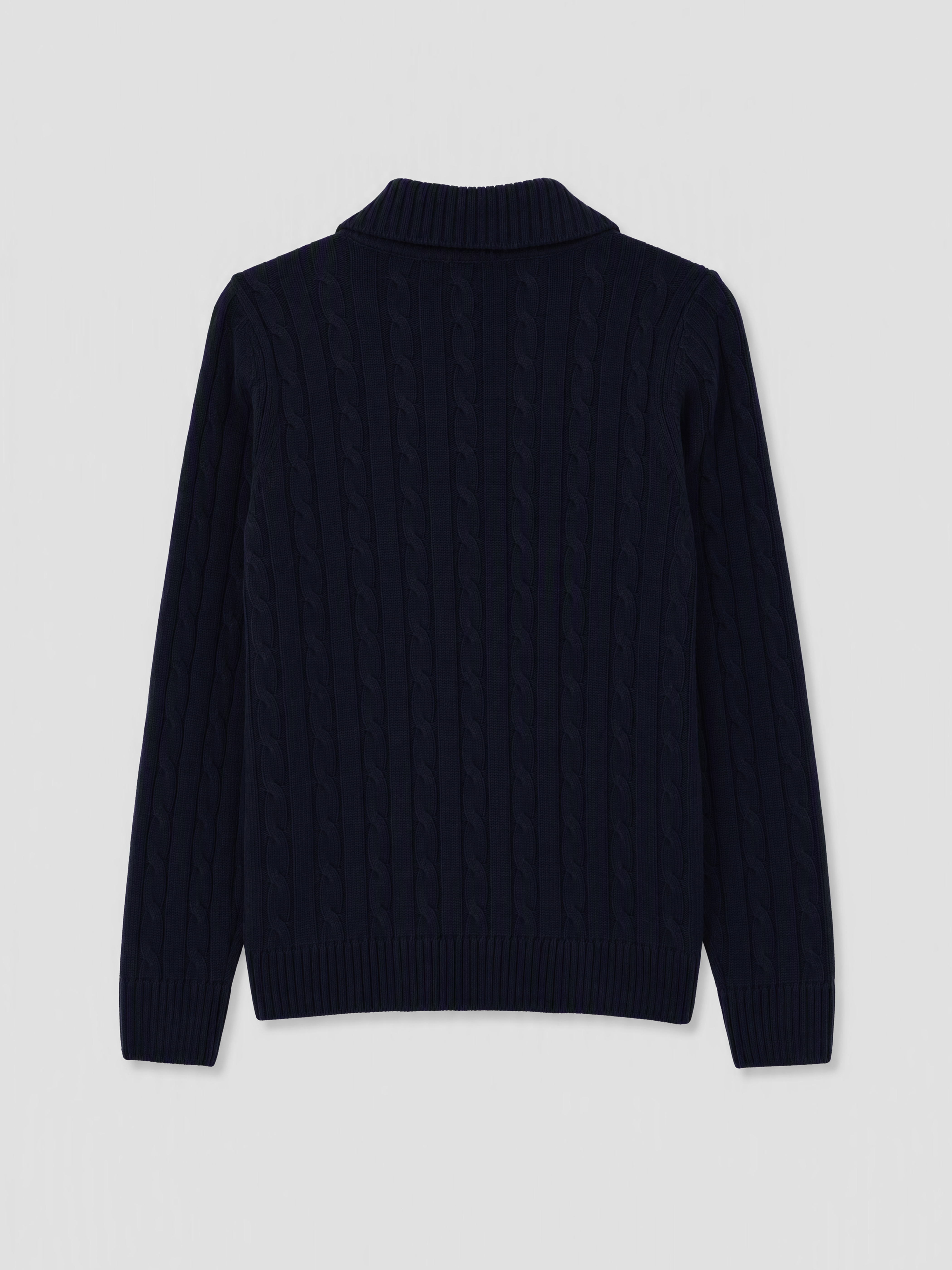 LCW Modest Polo Yaka Desenli Kadın Triko Kazak görsel 6