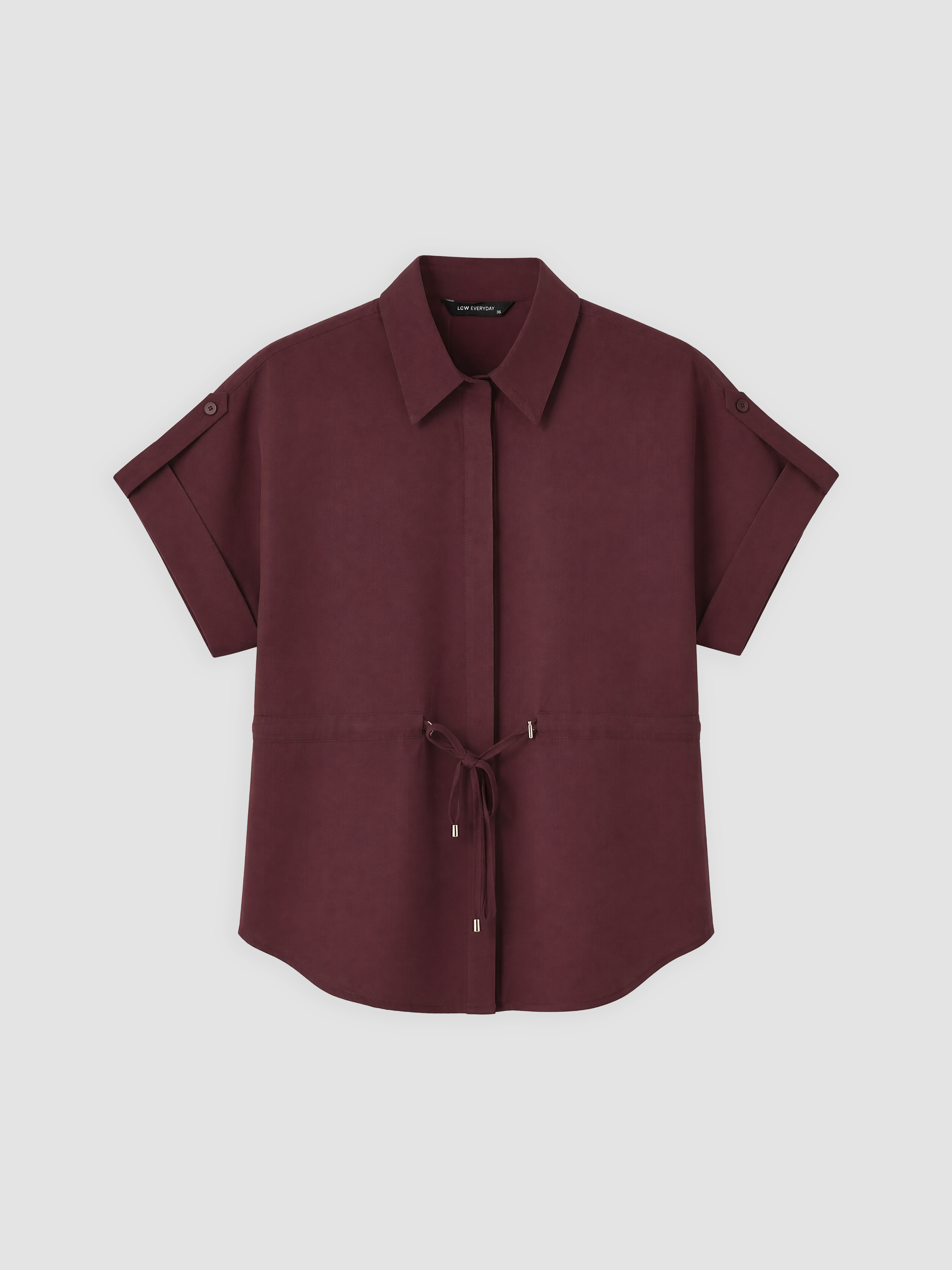 LCW EVERYDAY Bağcıklı Oversize Kadın Gömlek görsel 5