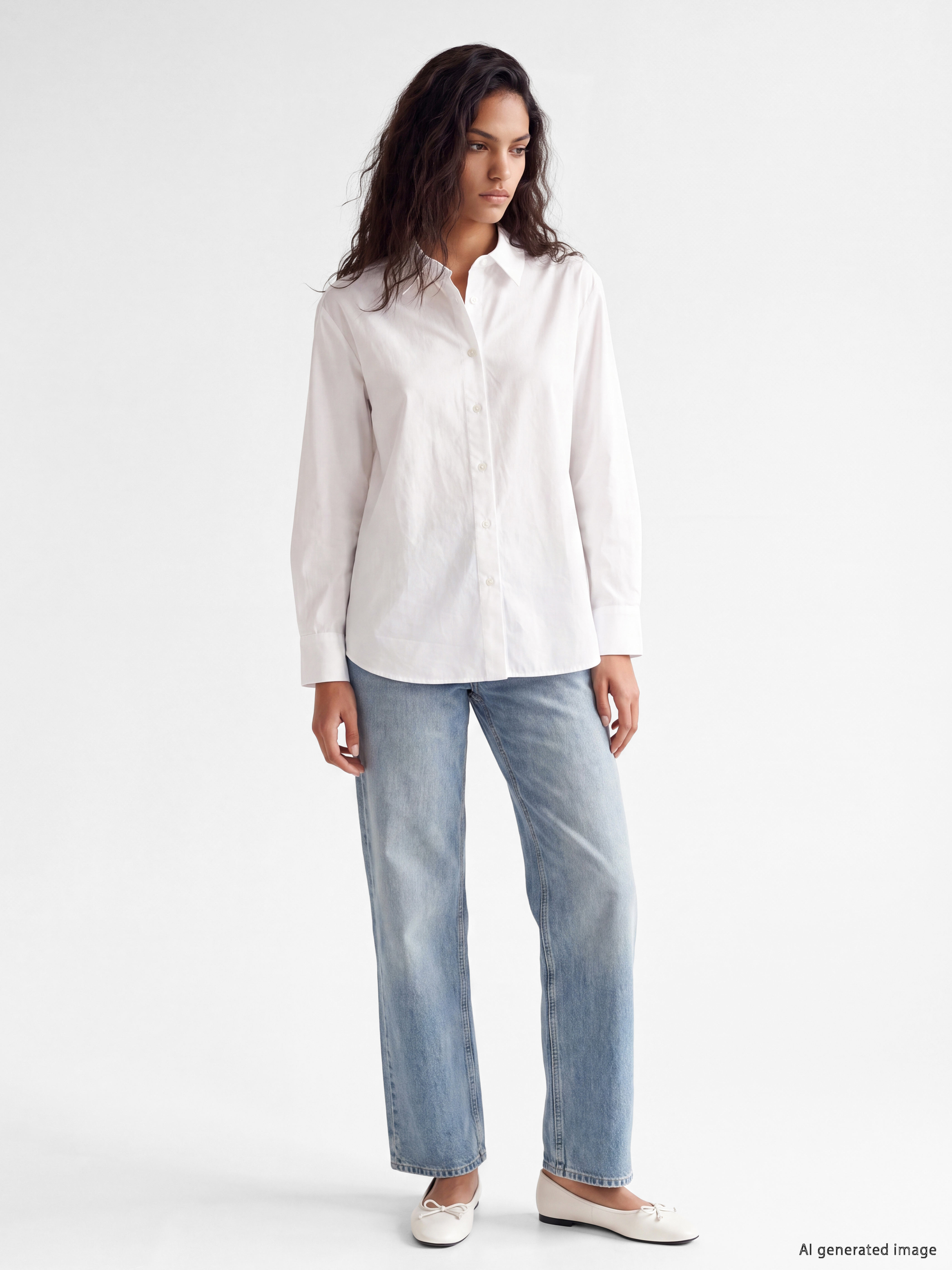 XSIDE Oversize Poplin Kadın Gömlek görsel 2