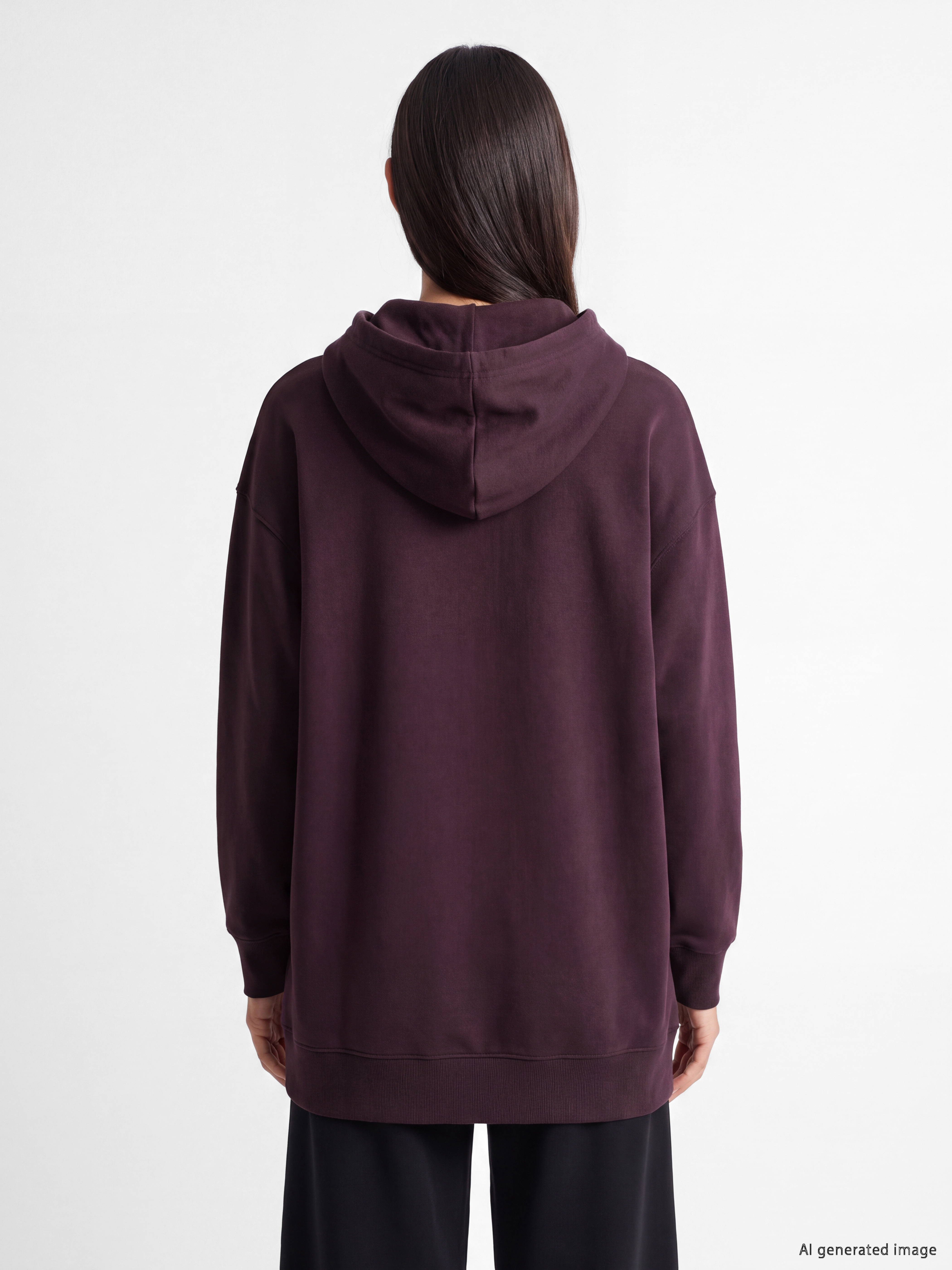 LC WAIKIKI Kapüşonlu Kadın Kalın Fermuarlı Sweatshirt görsel 4