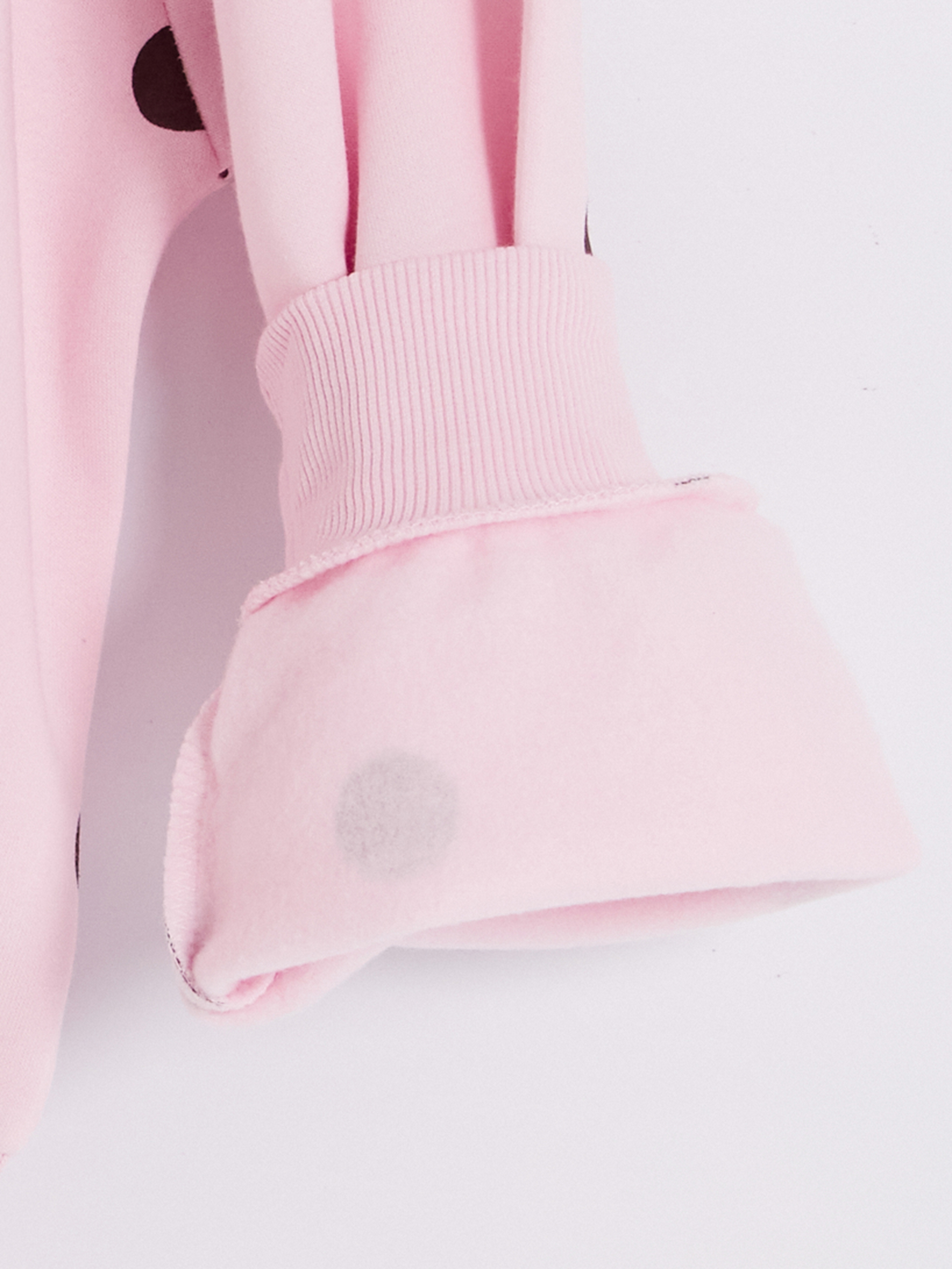 XSIDE Puantiyeli Oversize Kadın Kalın Sweatshirt görsel 6