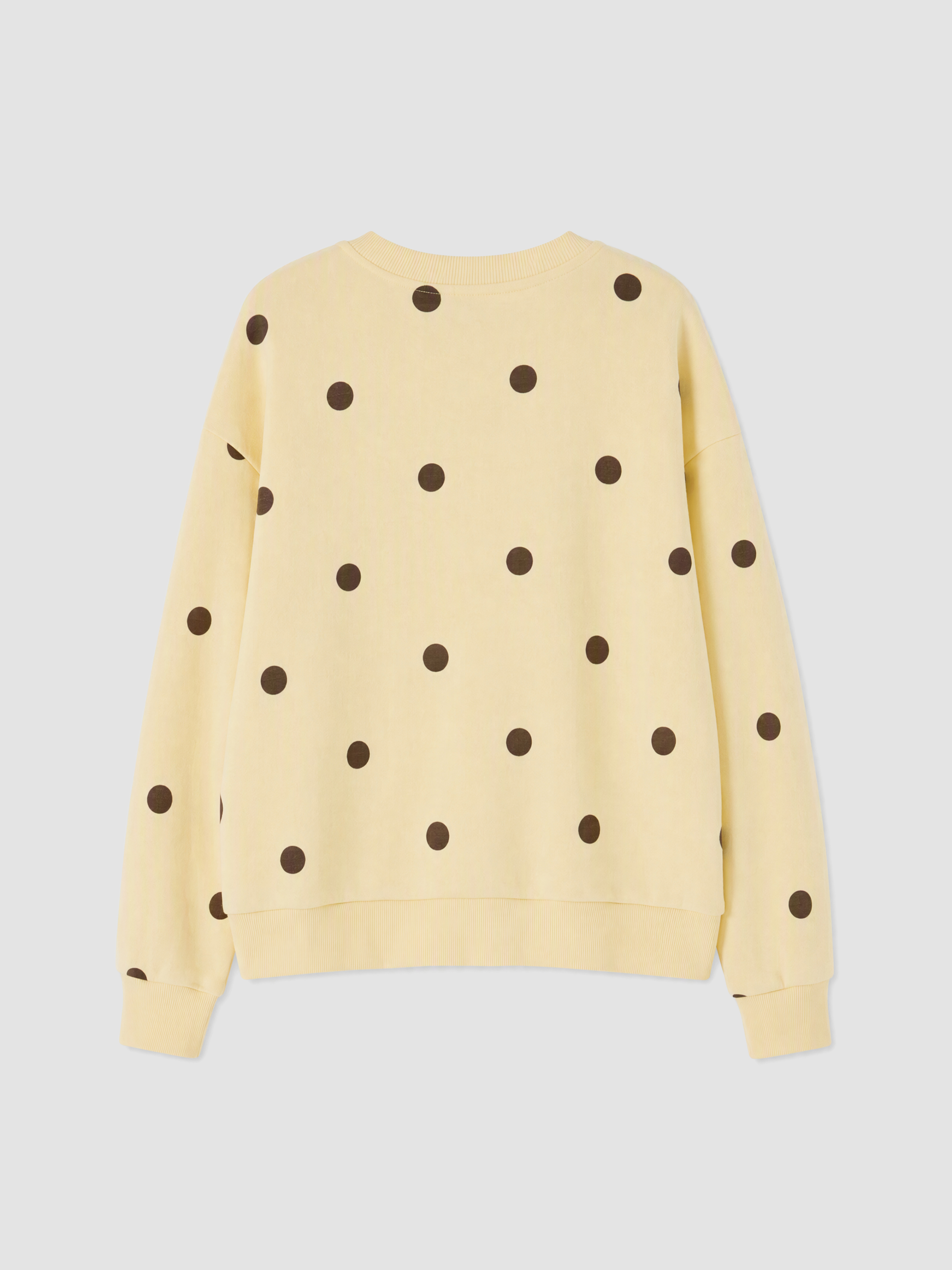 XSIDE Puantiyeli Oversize Kadın Kalın Sweatshirt görsel 8