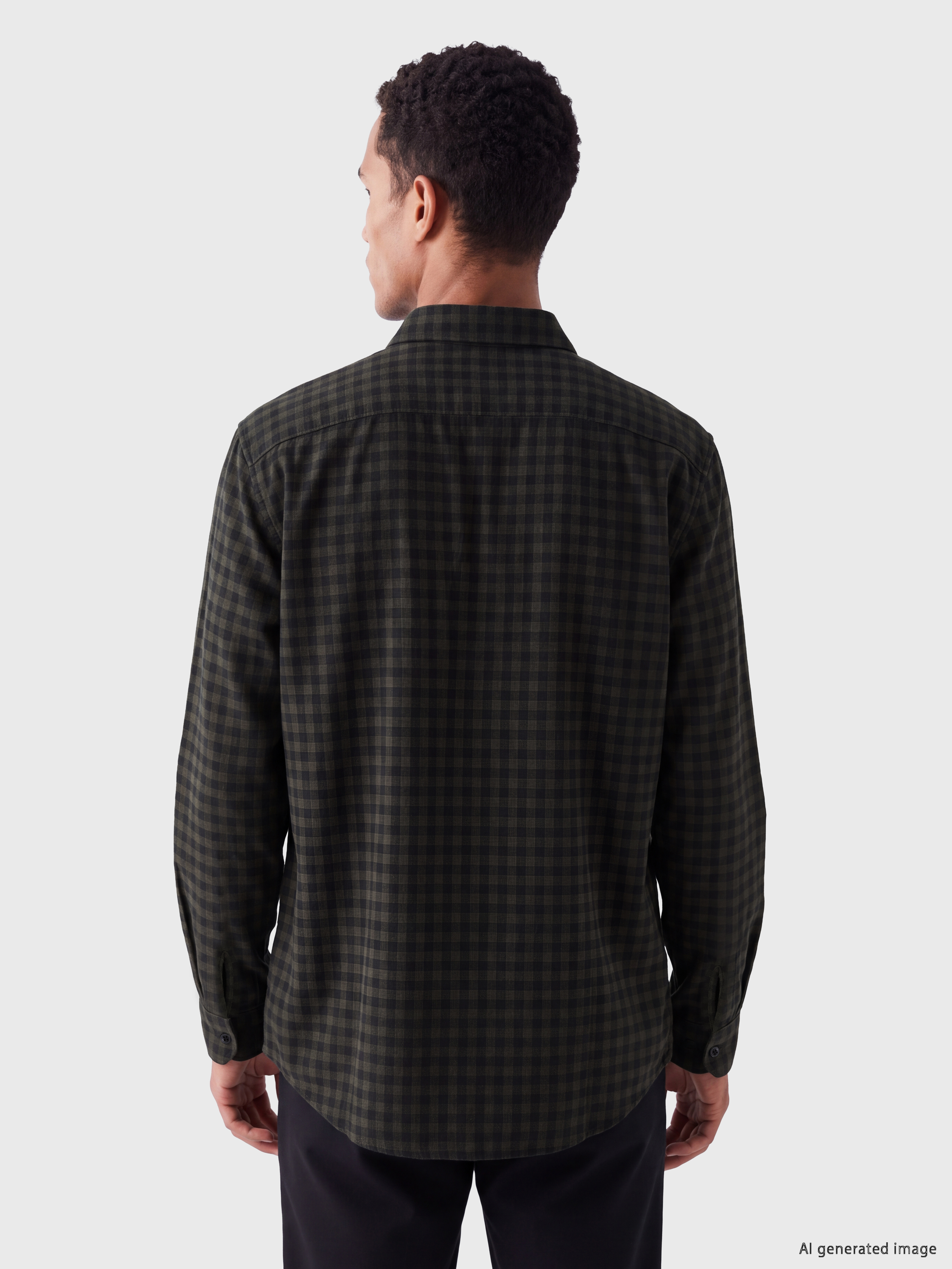 LCW Vision Regular Fit Ekose Erkek Gömlek görsel 3