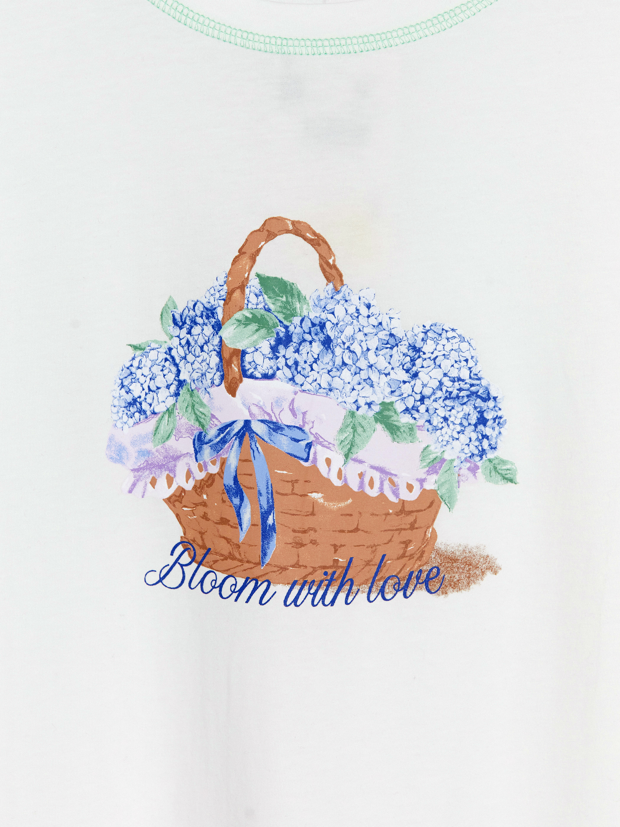 LCW DREAM Bisiklet Yaka Baskılı Kadın Kaprili Pijama Takımı görsel 7