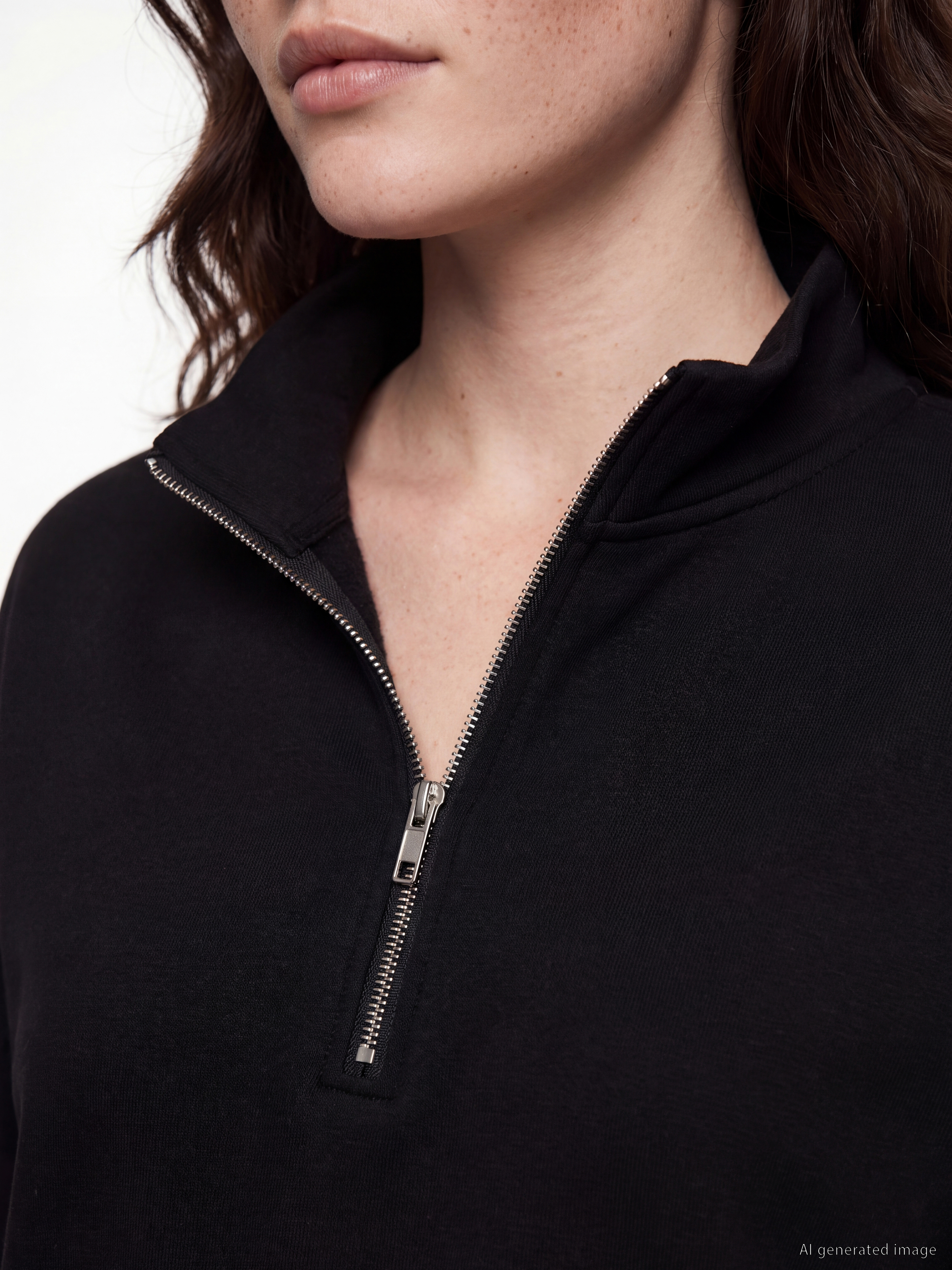 LCW Comfort Dik Yaka Soft Touch Kadın Sweatshirt görsel 3