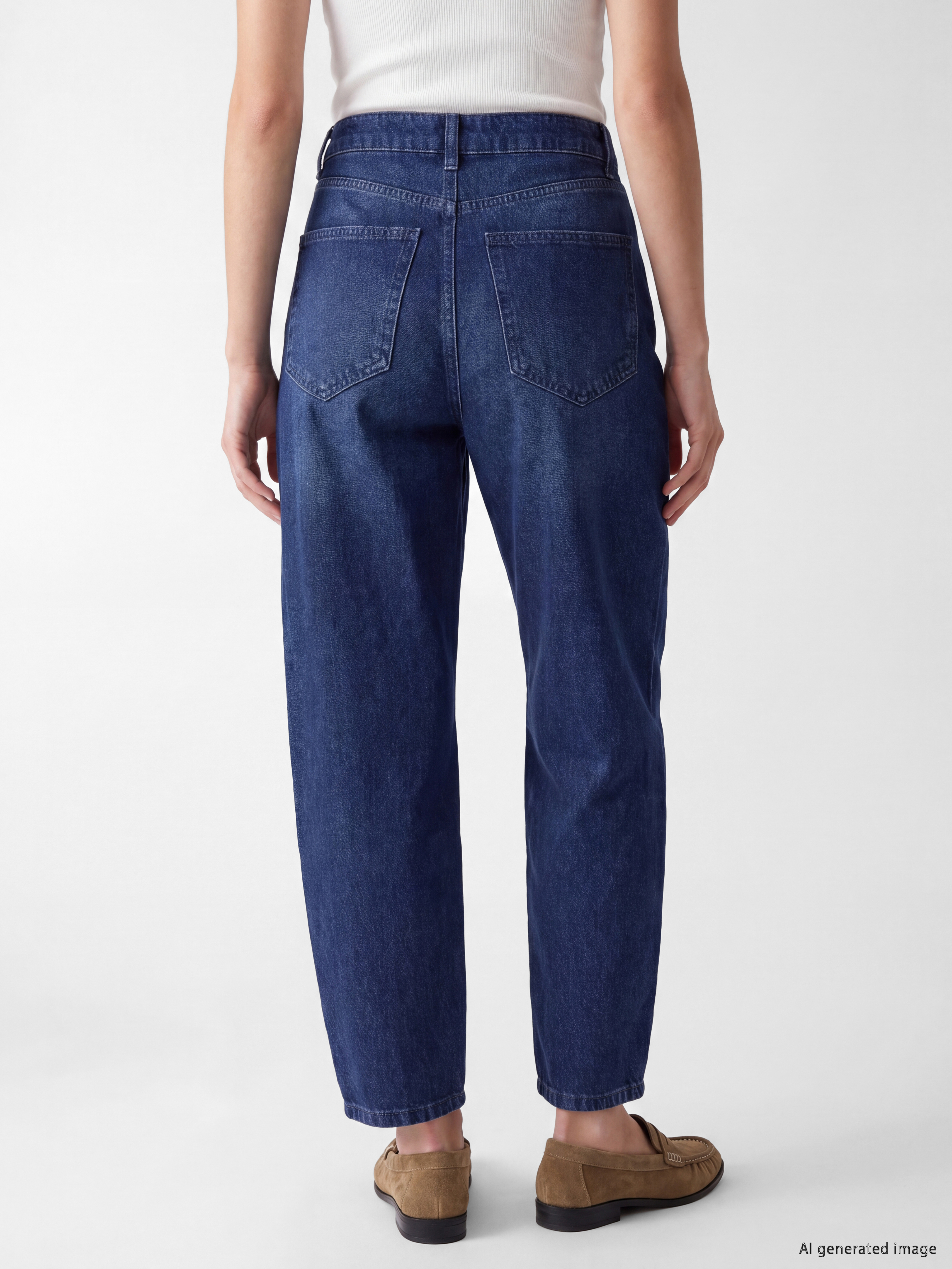 LCW Modest Baggy Fit Kadın Jean Pantolon görsel 7