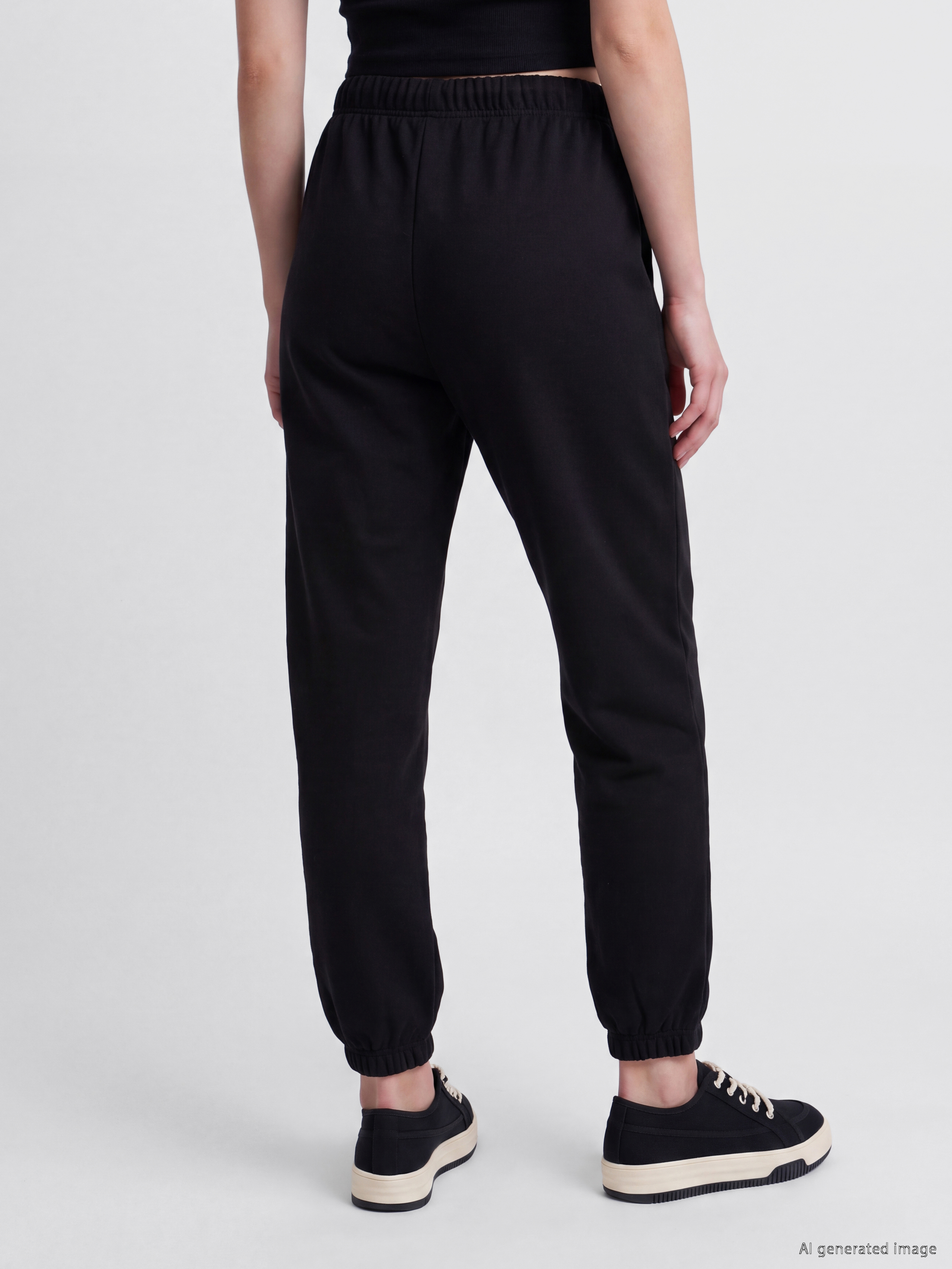 Natuvera Beli Lastikli Kadın Jogger Eşofman Altı görsel 4