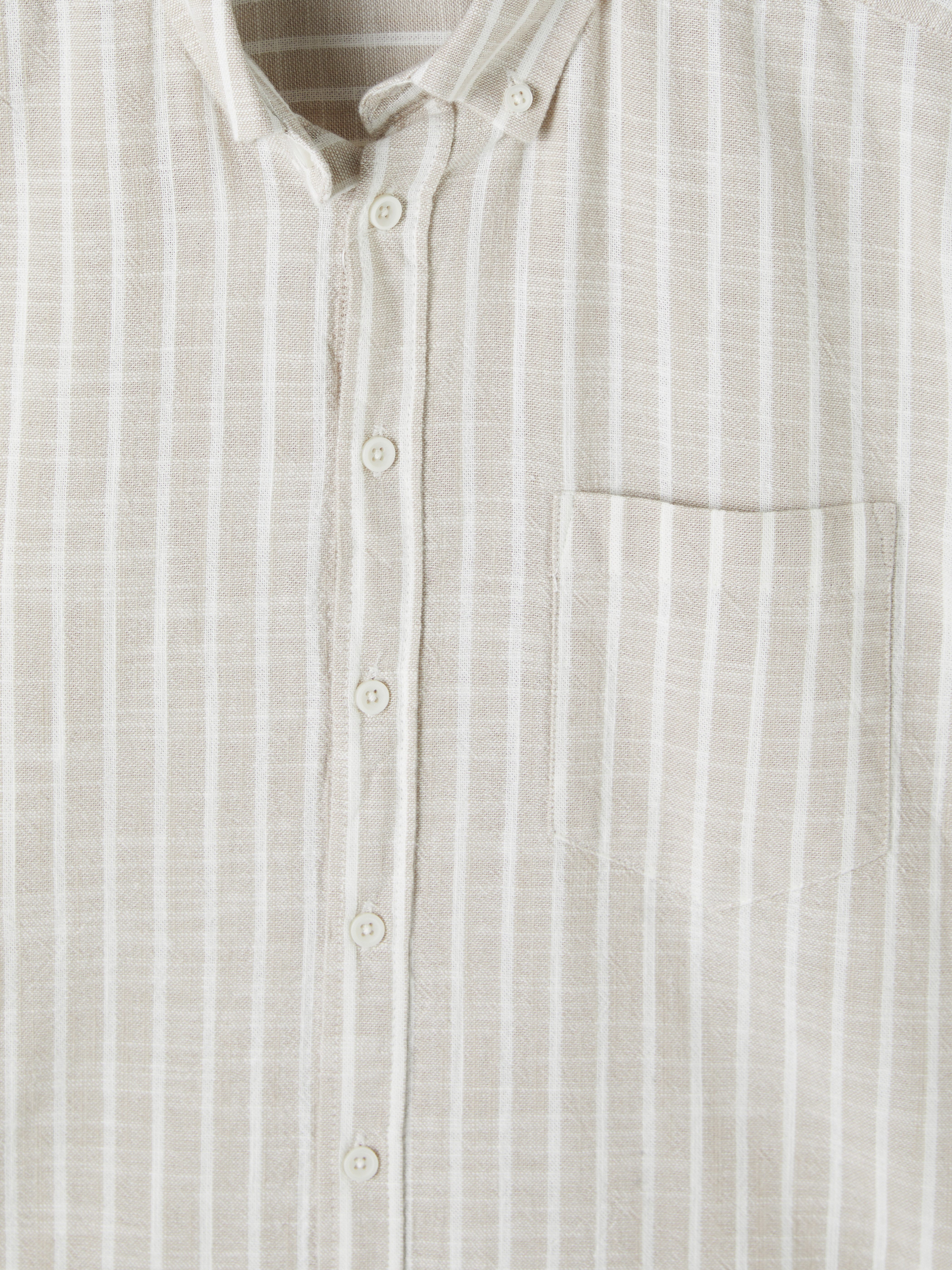 LCWAIKIKI Classic Regular Fit Çizgili Gabardin Erkek Gömlek görsel 5