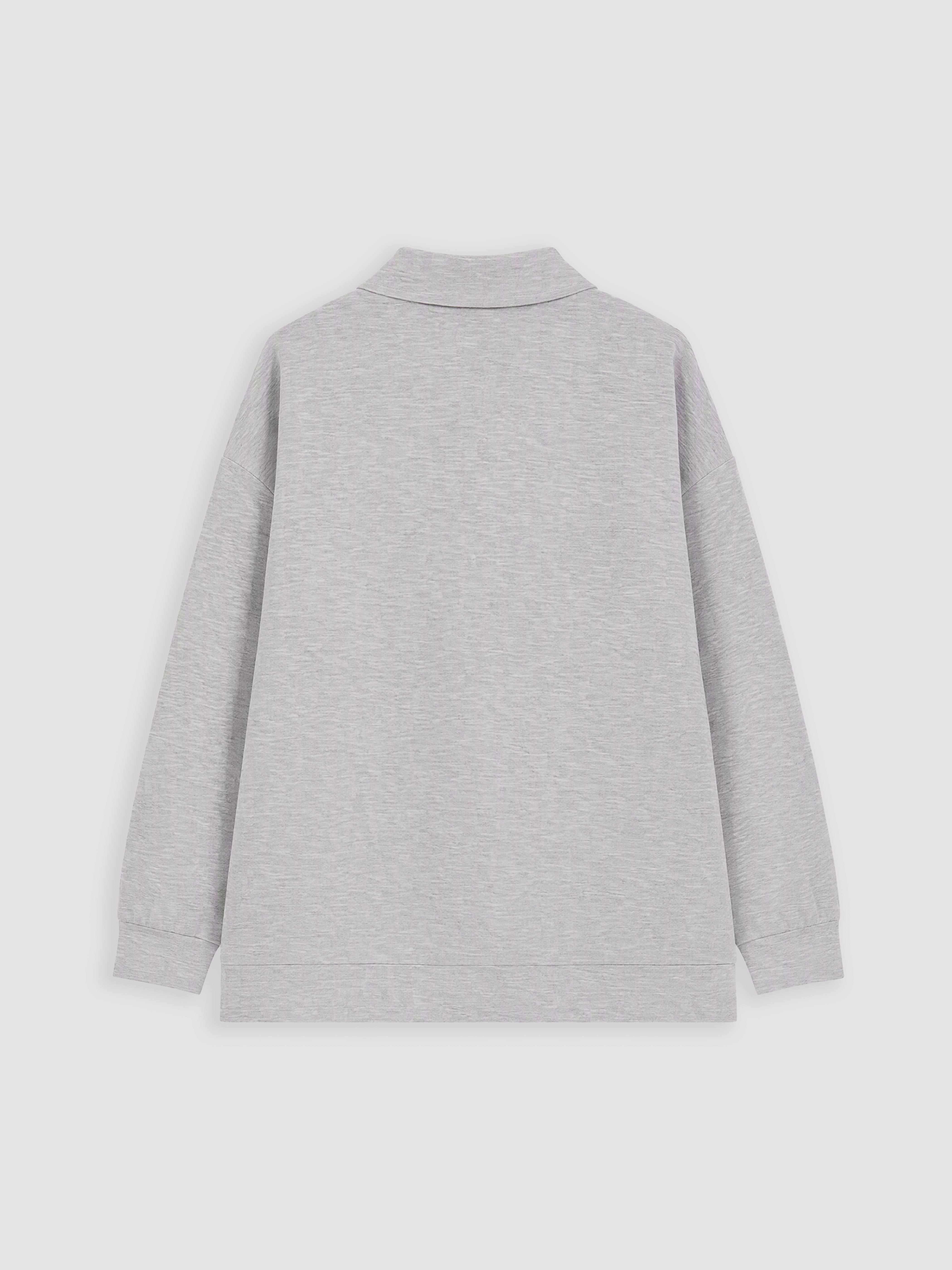 LCW Modest Dik Yaka Oversize Kadın Sweatshirt görsel 7