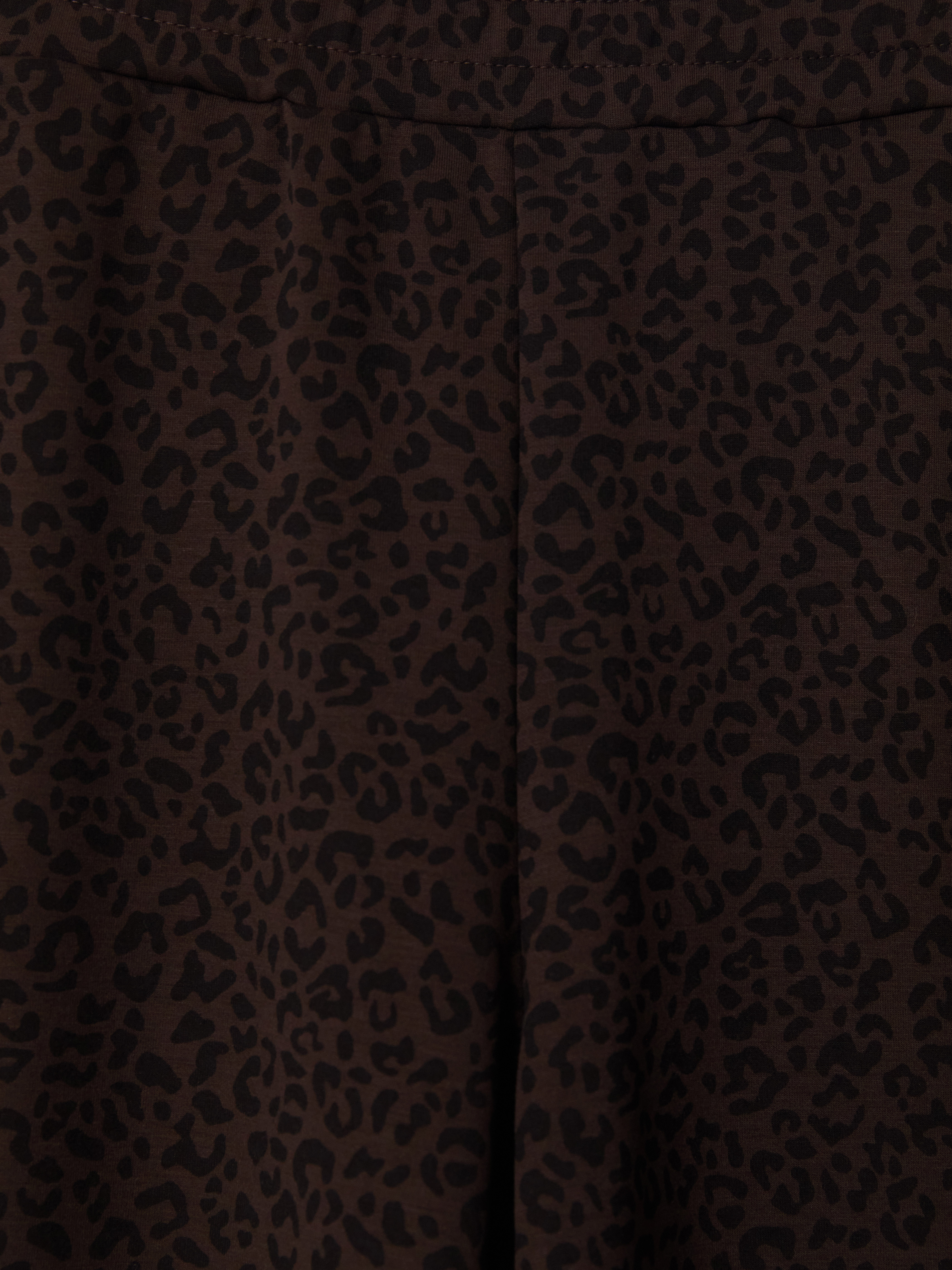 LCW EVERYDAY Beli Lastikli Leopar Desenli Kadın Pantolon görsel 7