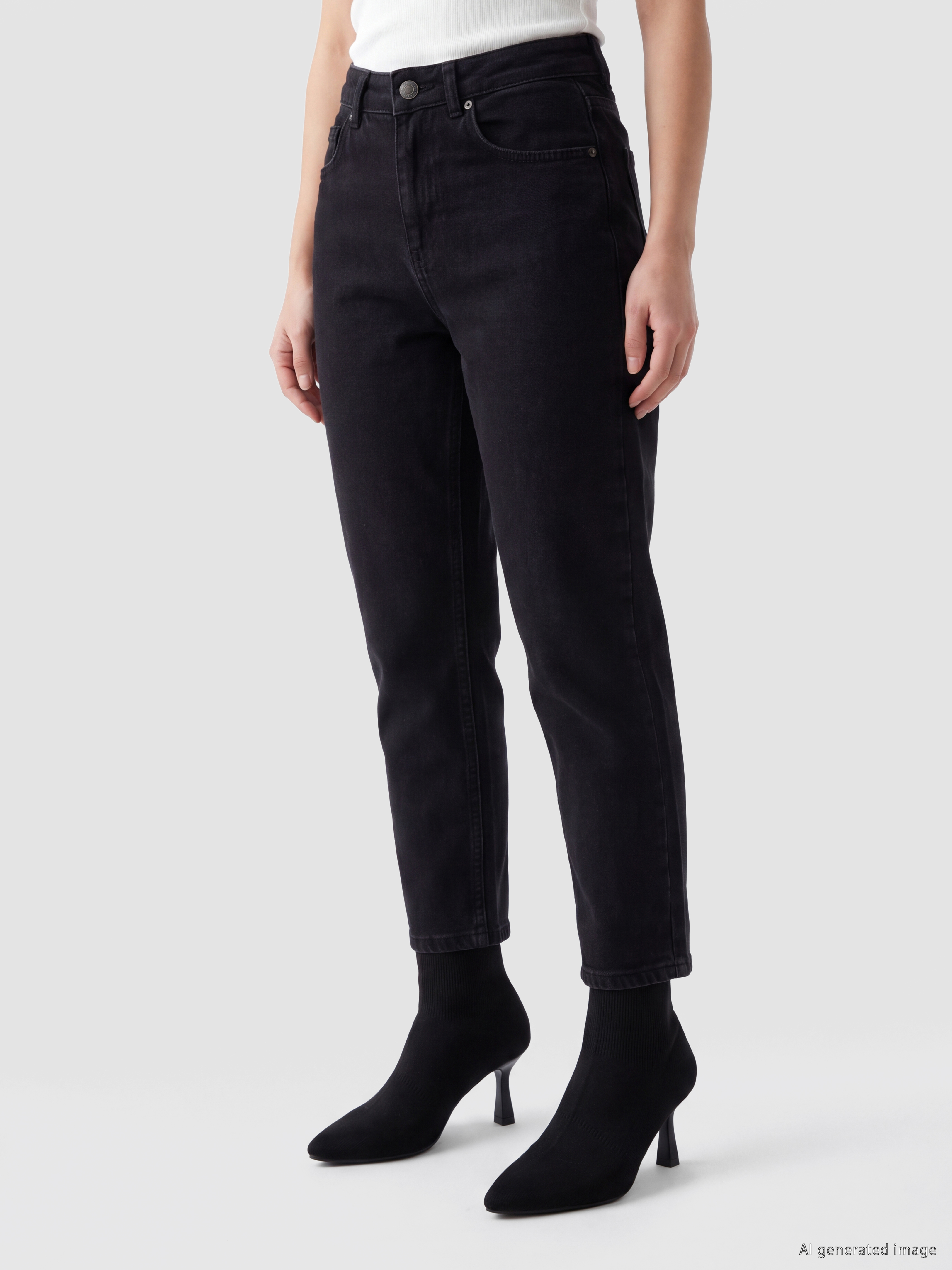 LCW Jeans Petite Slim Fit Kadın Jean Pantolon görsel 3