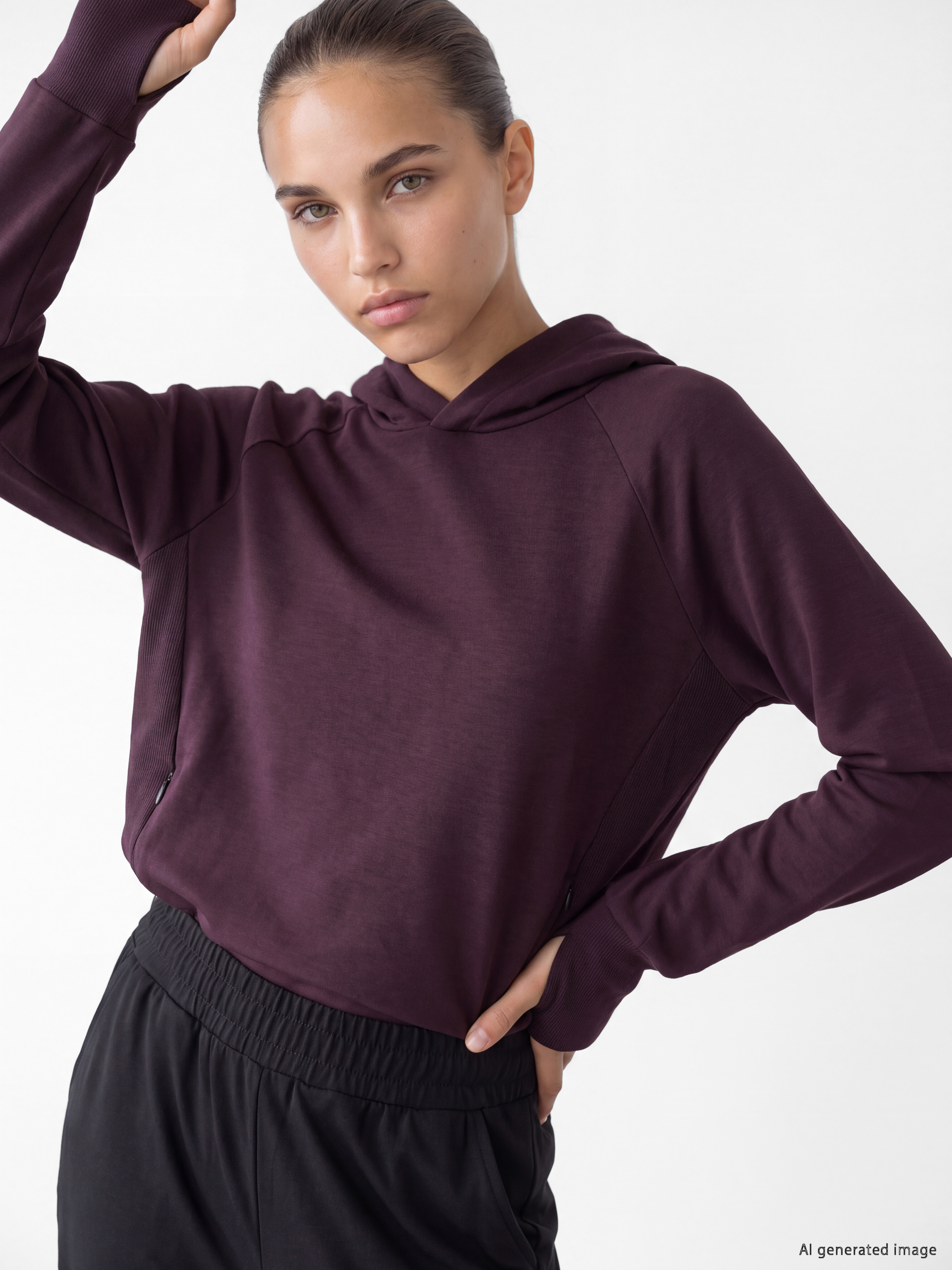 KOOR SPORT Oversize Soft Touch Kadın Hoodie