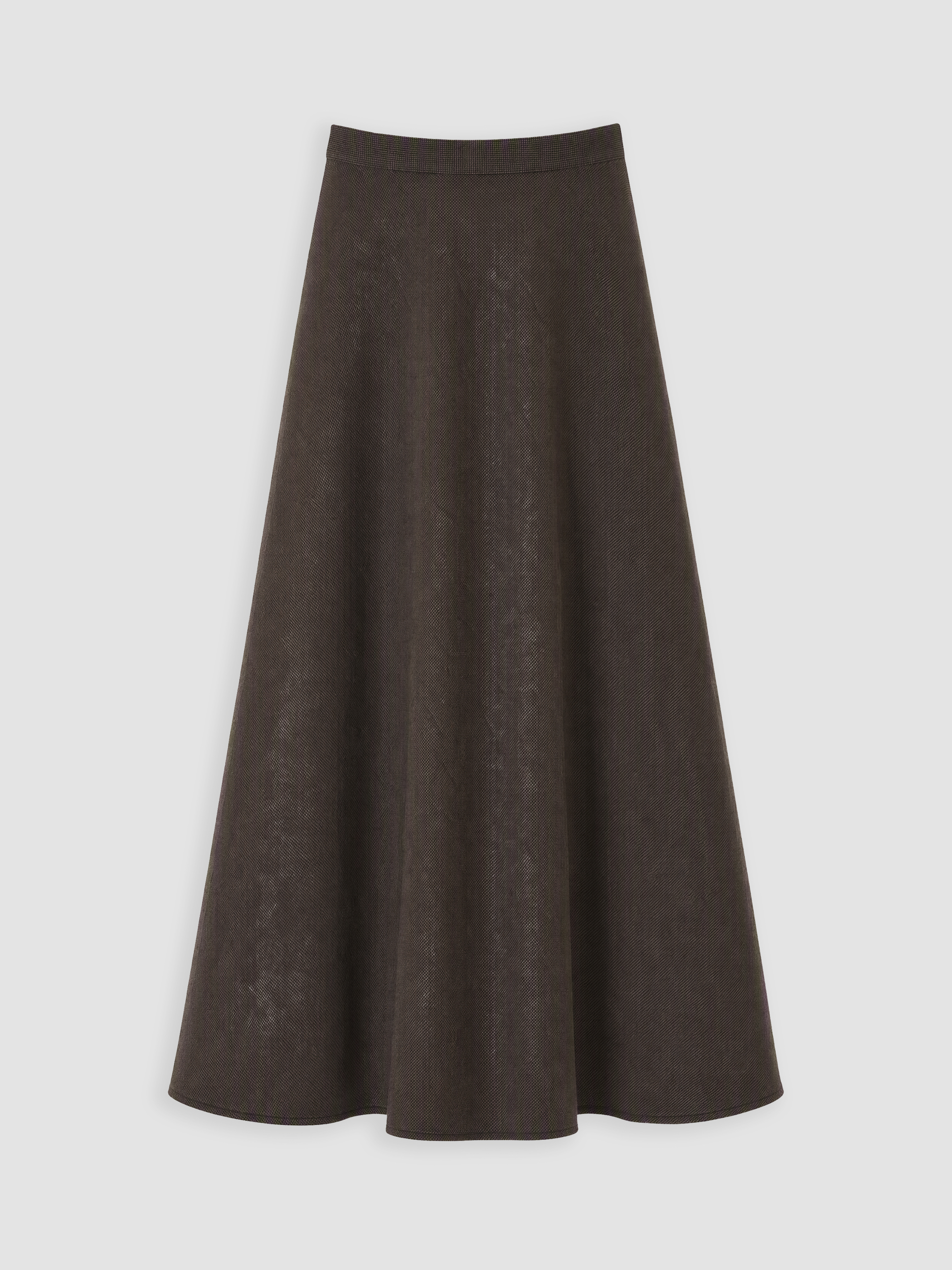 LCW Modest Beli Fermuarlı Ekose Kloş Etek görsel 7