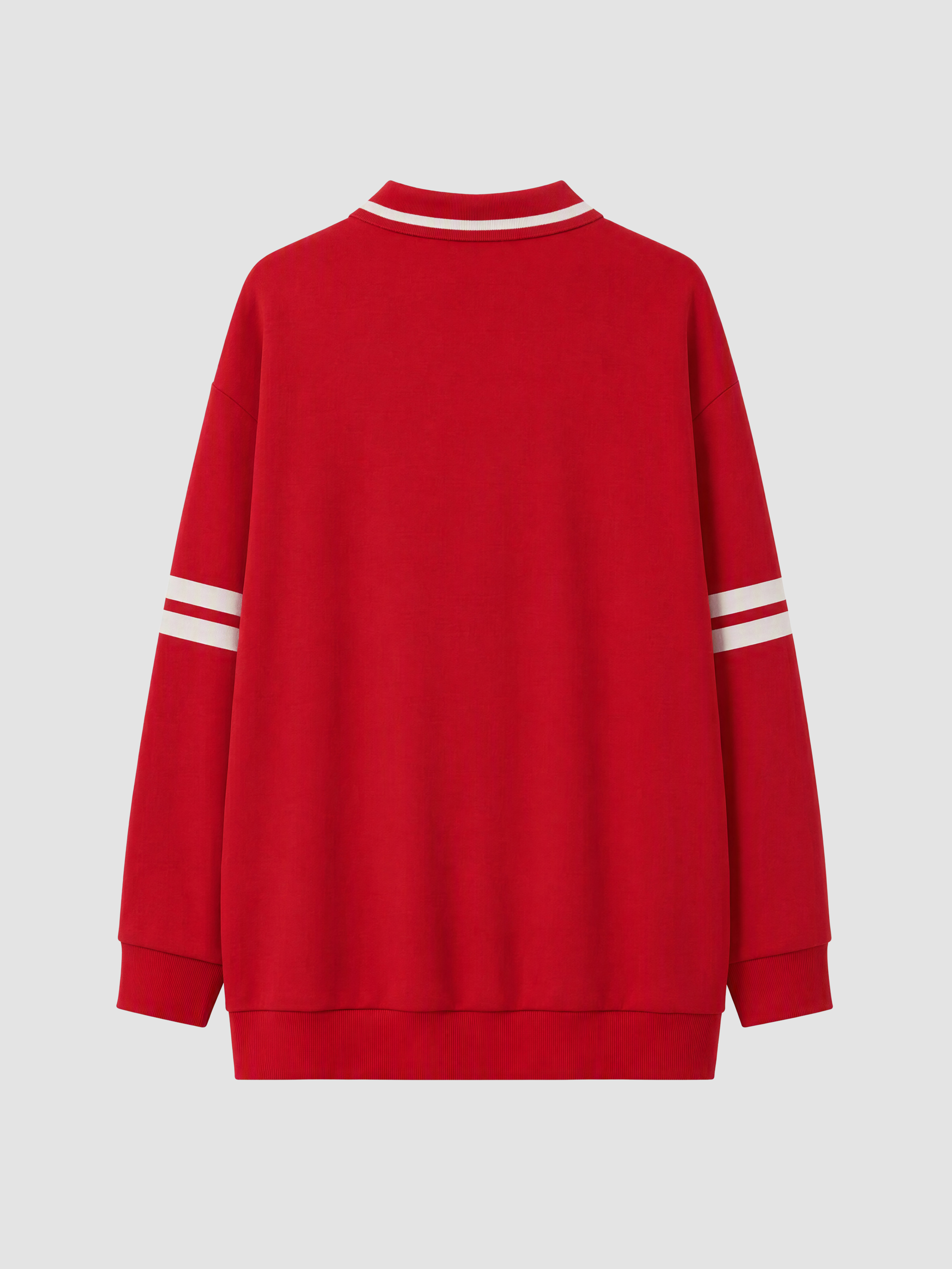 LCW Modest Polo Yaka Baskılı Kadın Sweatshirt Tunik görsel 7