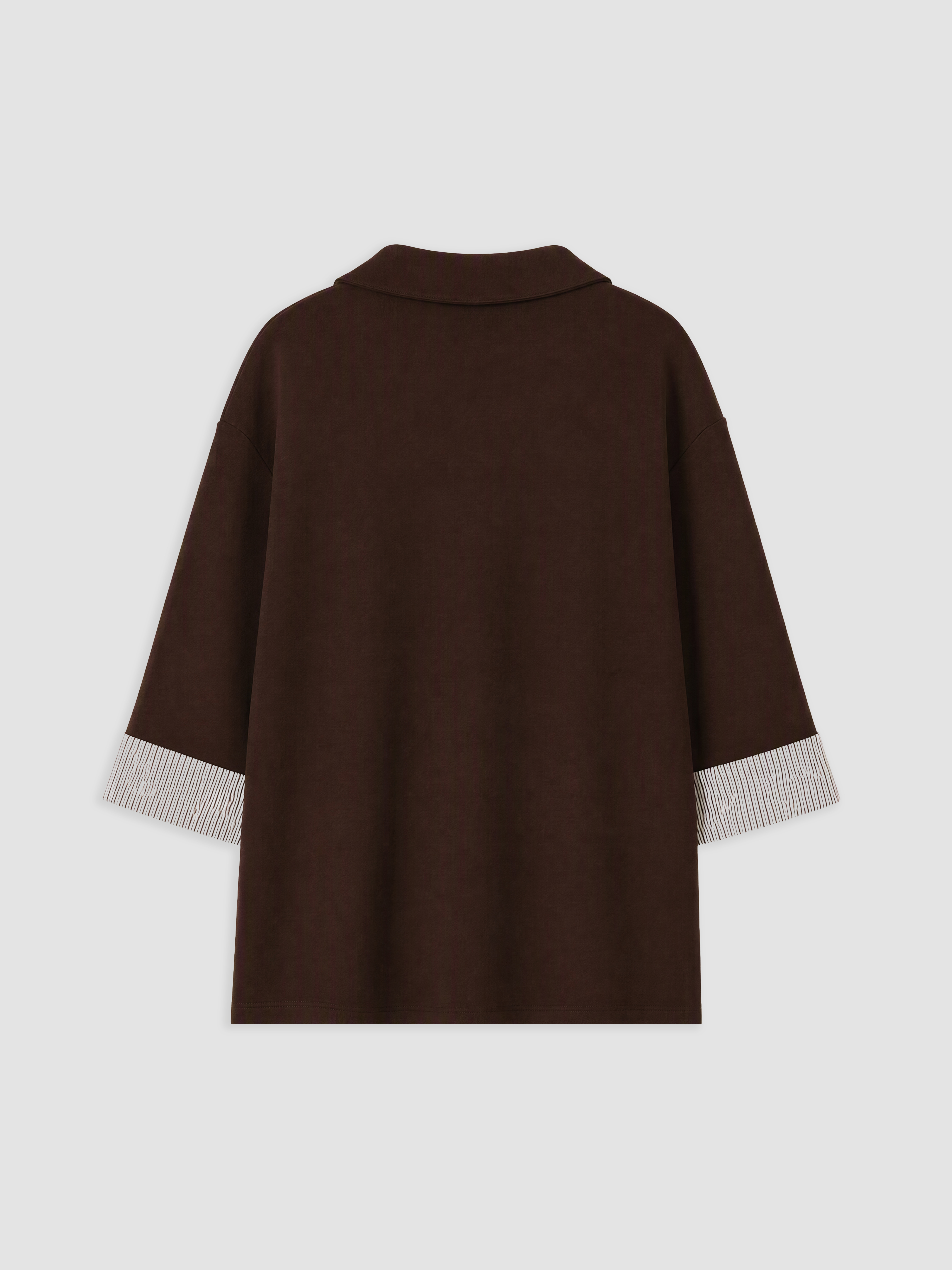 LCW Comfort Çizgili Soft Touch Kadın Sweatshirt görsel 6