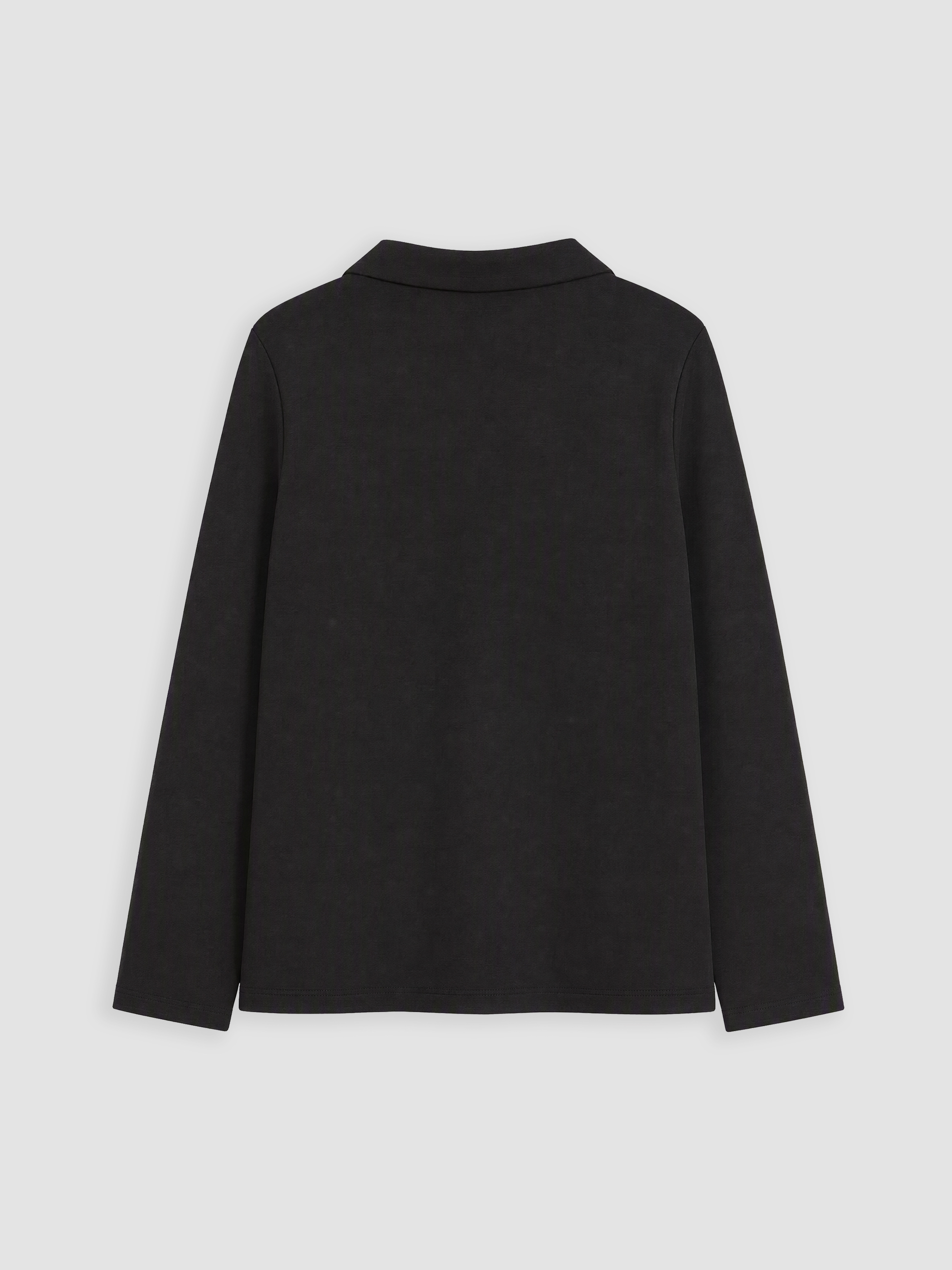 LCW Comfort Polo Yaka Soft Touch Kadın Sweatshirt görsel 7