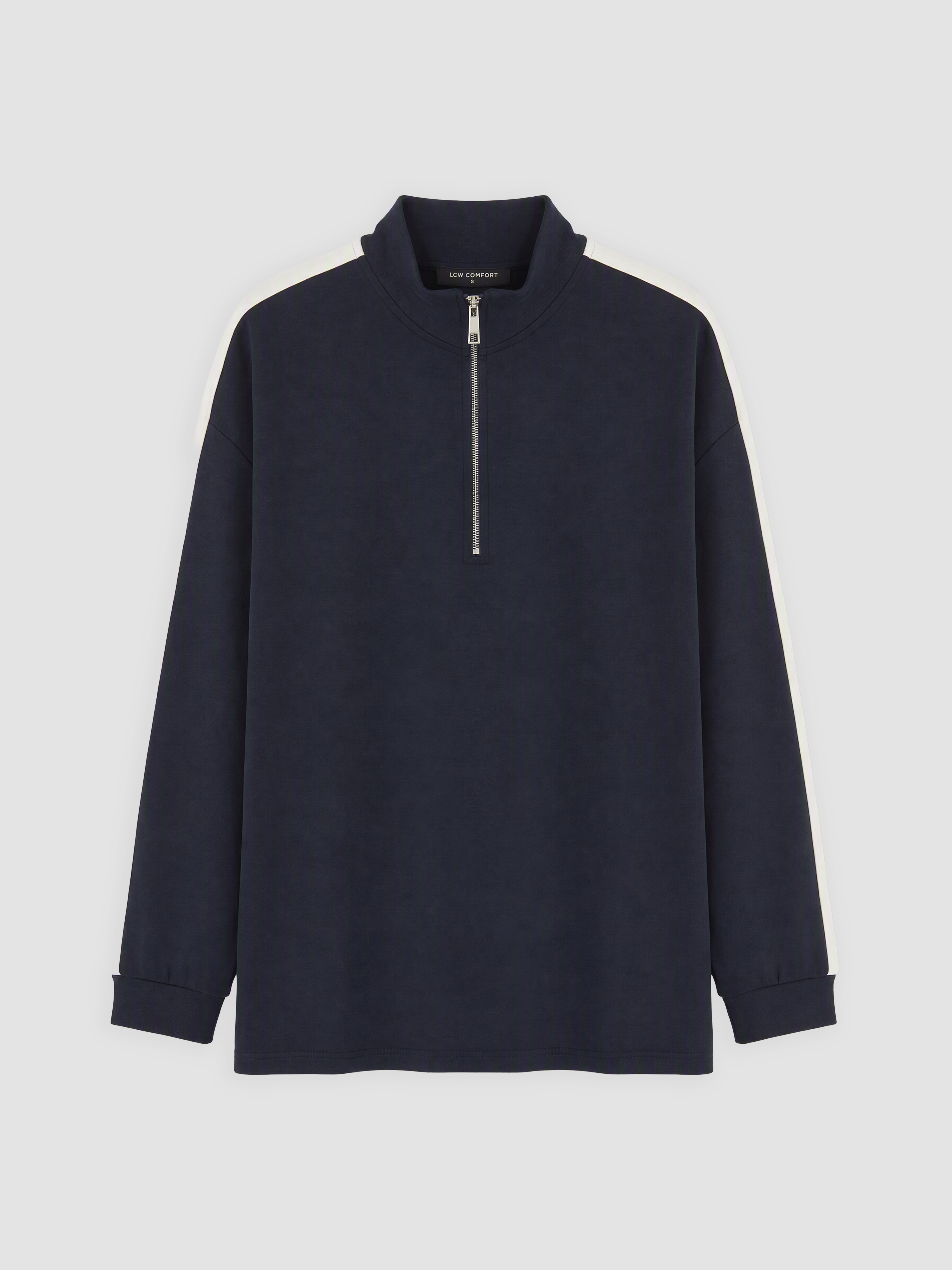 LCW Comfort Dik Yaka Soft Touch Kadın Sweatshirt