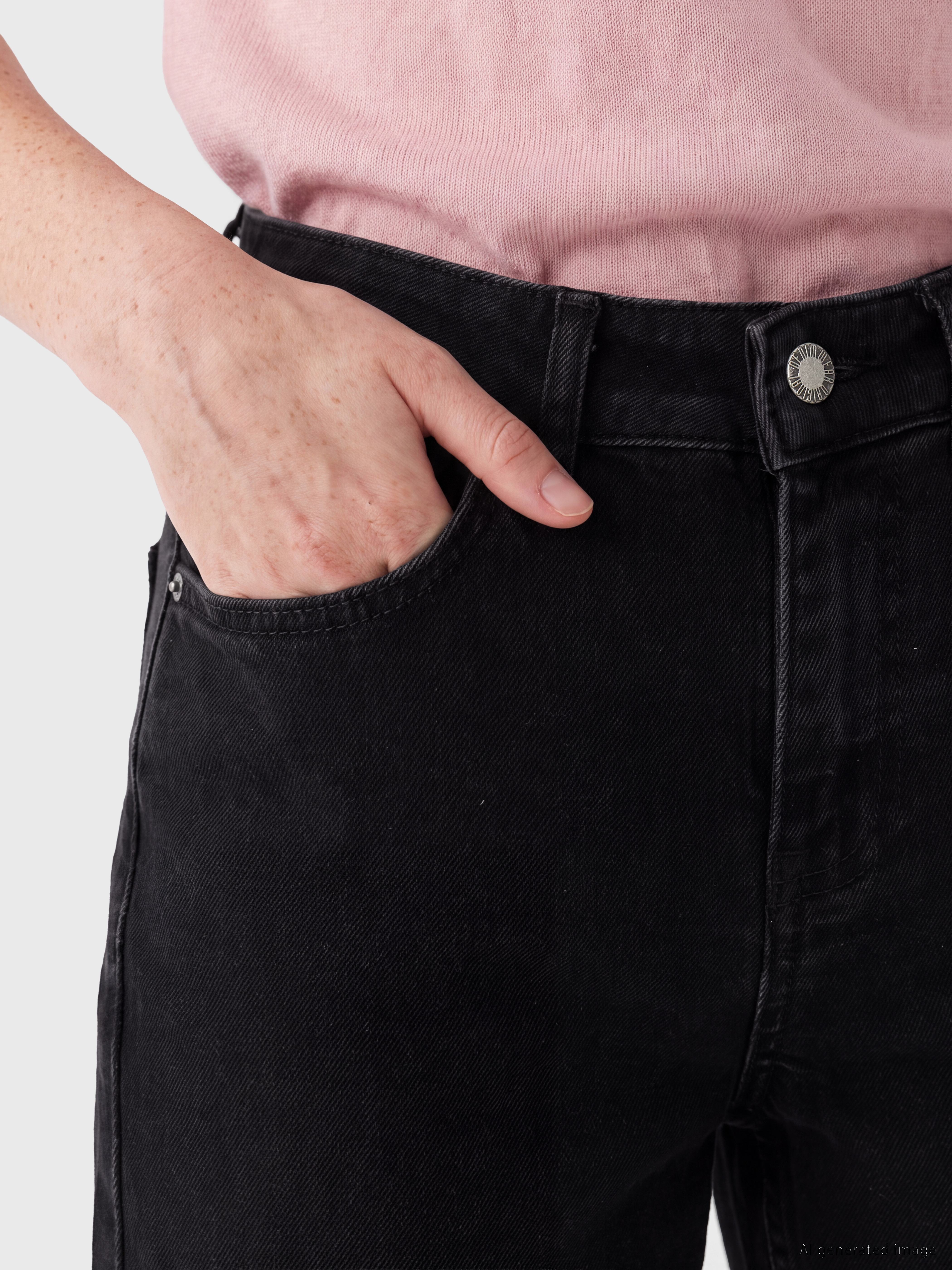 LCW Jeans Petite Straight Fit Kadın Jean Pantolon görsel 4