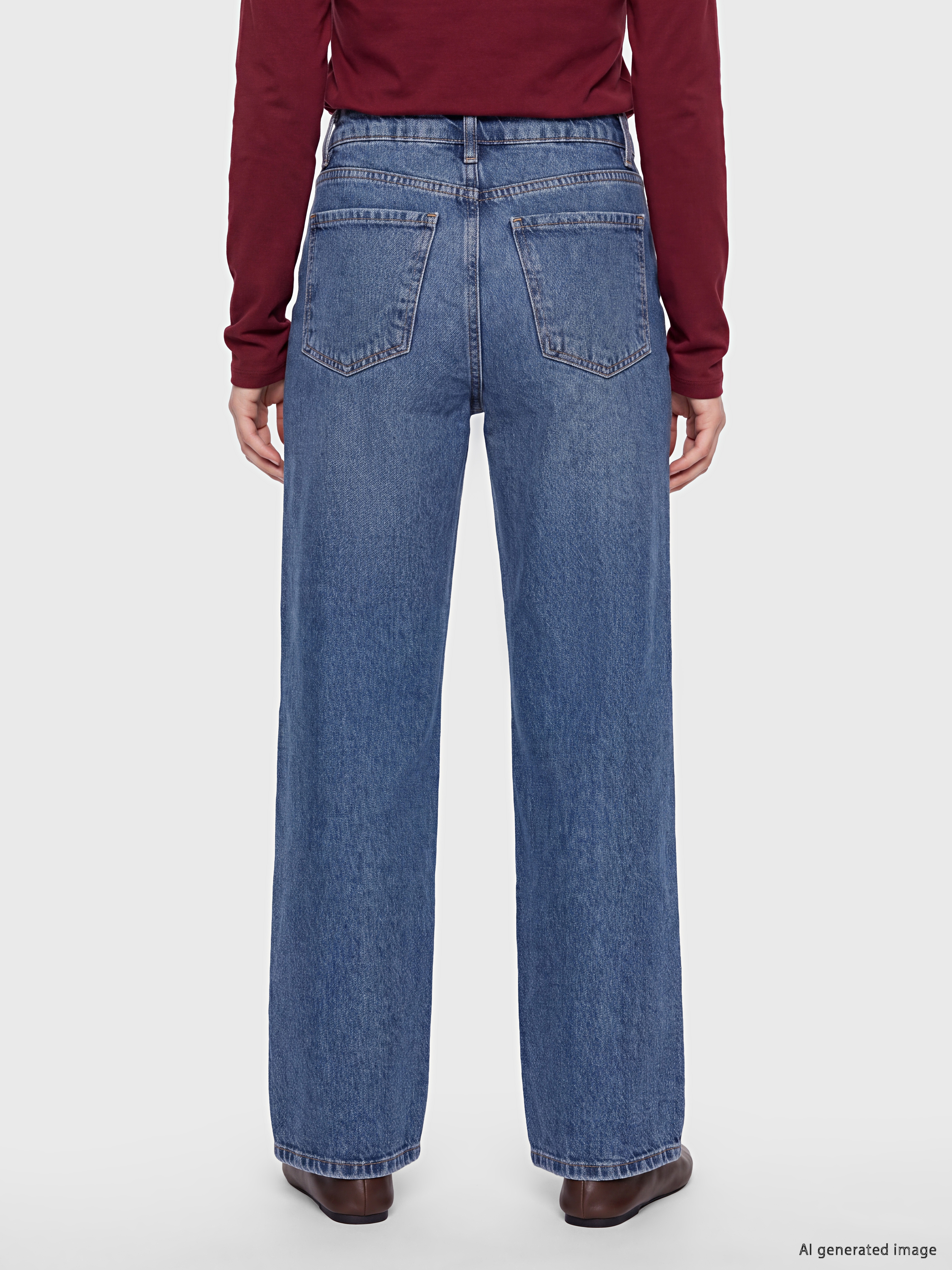 LCW Jeans Straight Fit Kadın Jean Pantolon görsel 5