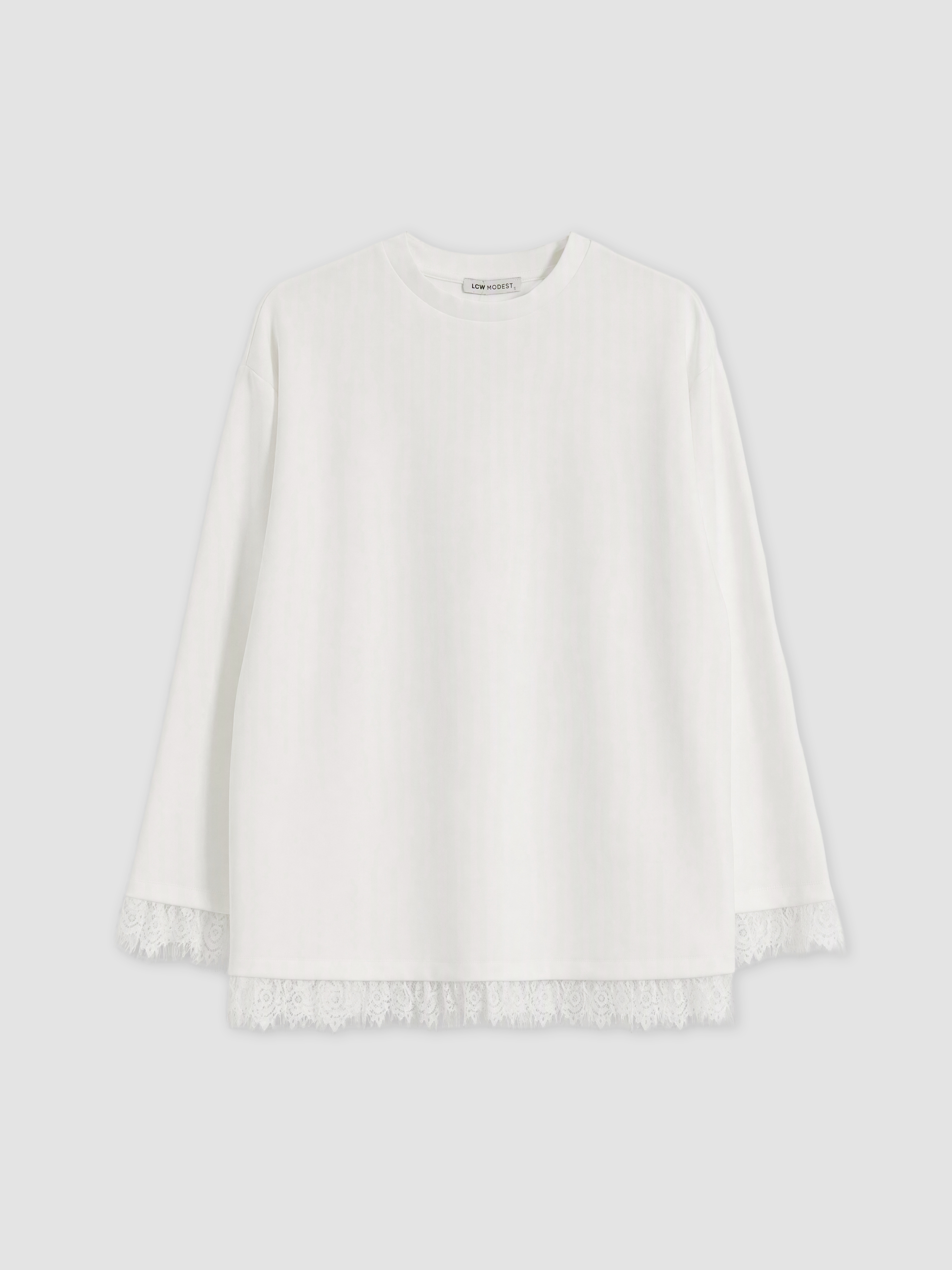 LCW Modest Soft Touch Kadın Sweatshirt Tunik