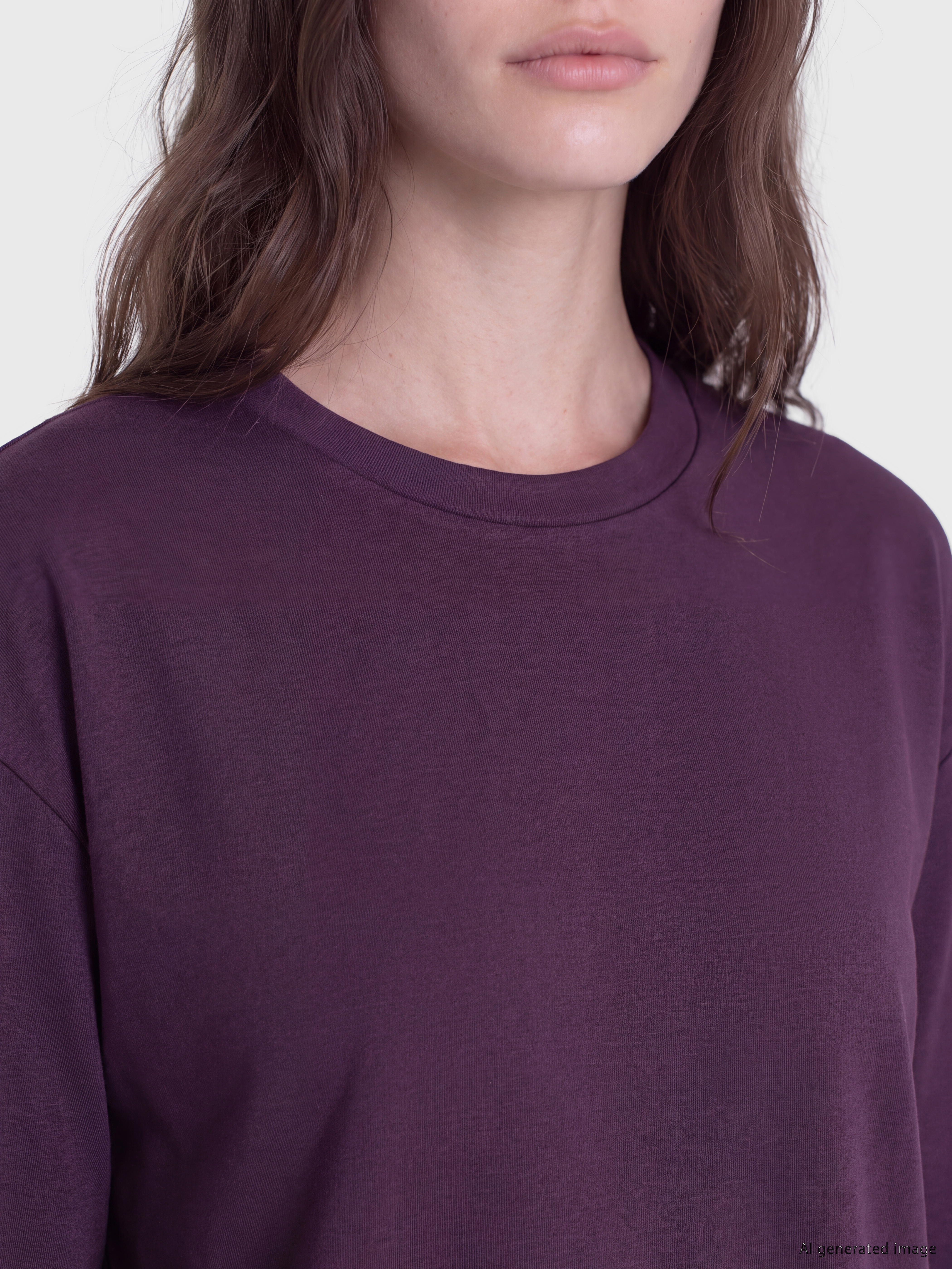 LCW Modest Soft Touch Kadın Sweatshirt Tunik görsel 3